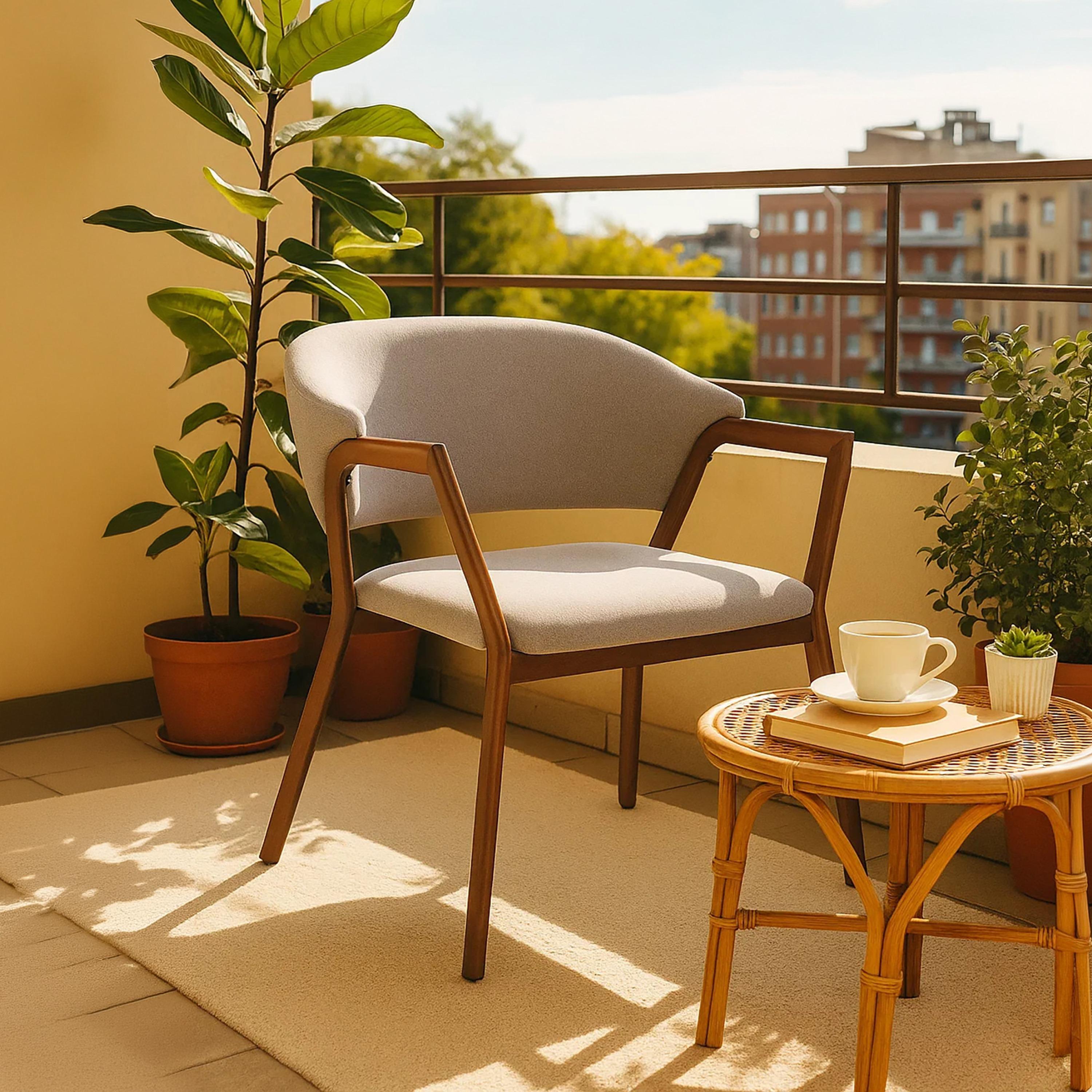 كرسي استرخاء بذراع مستقيم رمادي من ماريا هومز-furniture-sofaandseating-armchairs-image-3