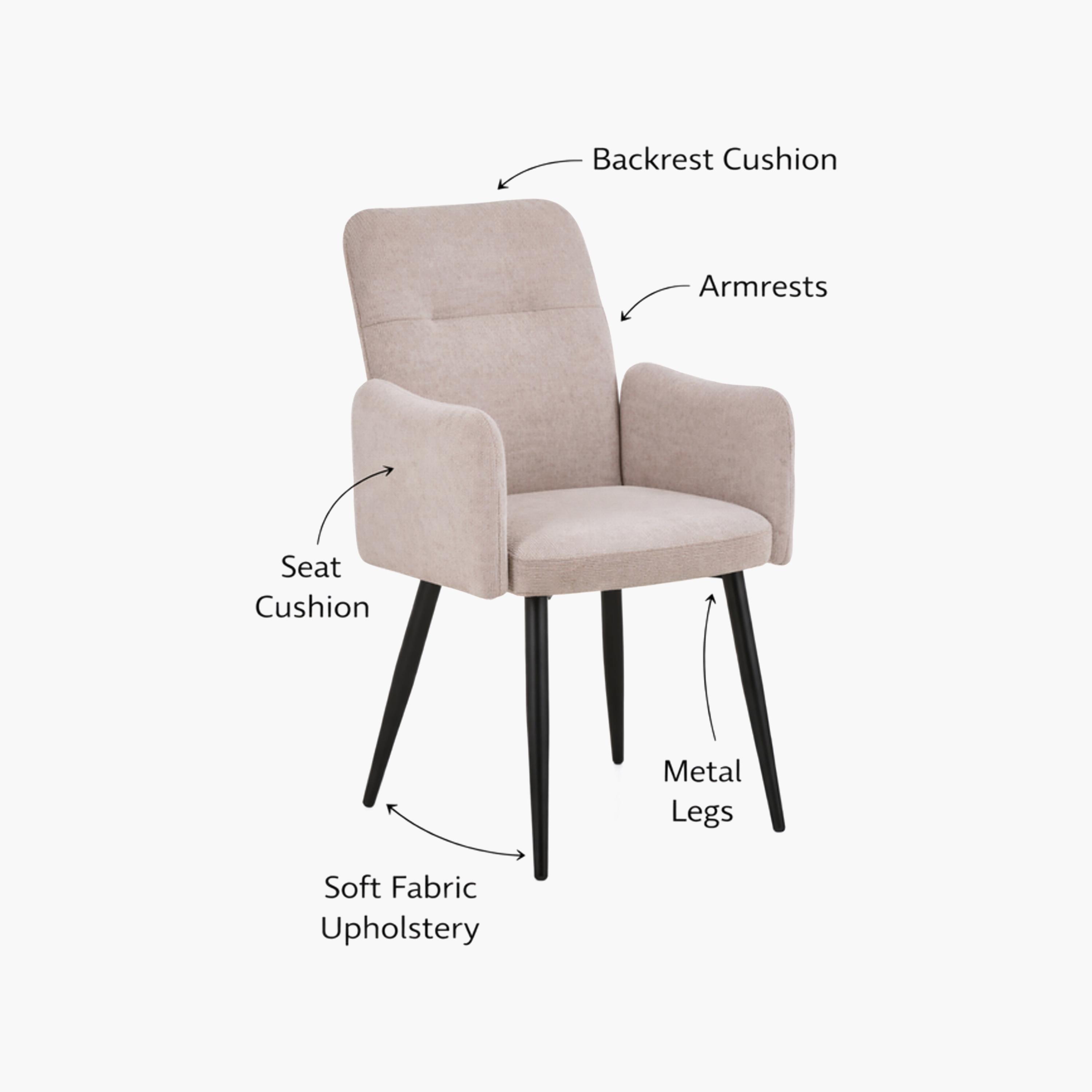 كرسي بذراعين مبطن من ماريا هومز-furniture-sofaandseating-armchairs-image-4