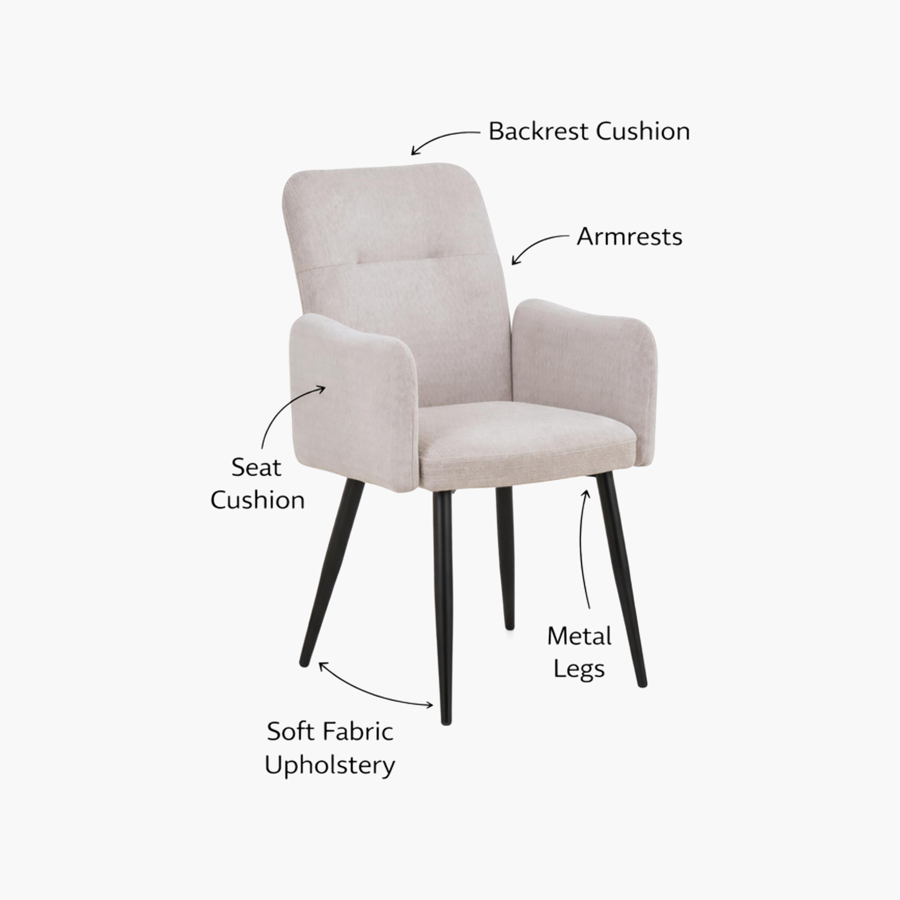 كرسي بذراعين مبطن من ماريا هومز-furniture-sofaandseating-armchairs-image-3