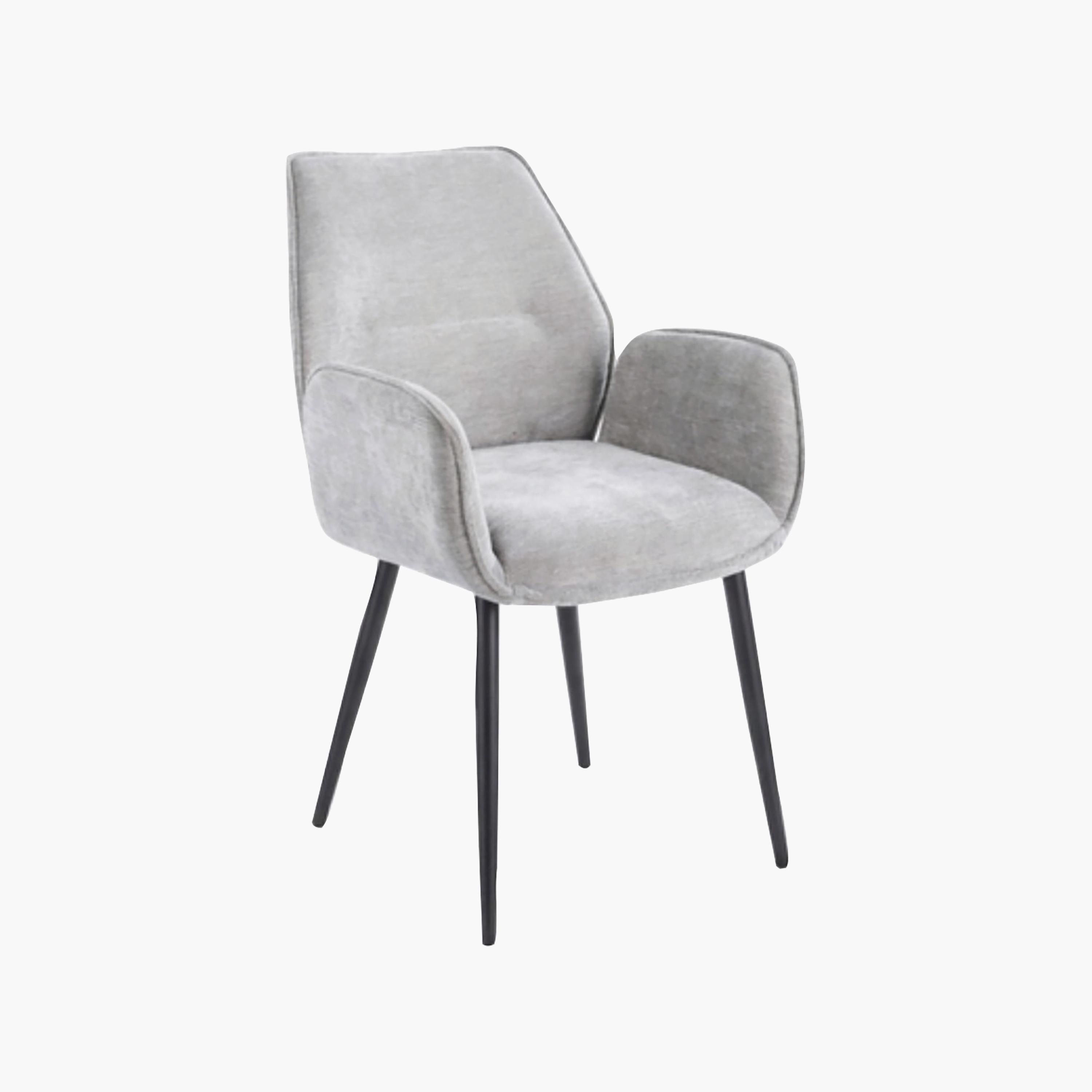 كرسي وحيد بذراعين مبطن رمادي من ماريا هومز-furniture-sofaandseating-armchairs-image-5
