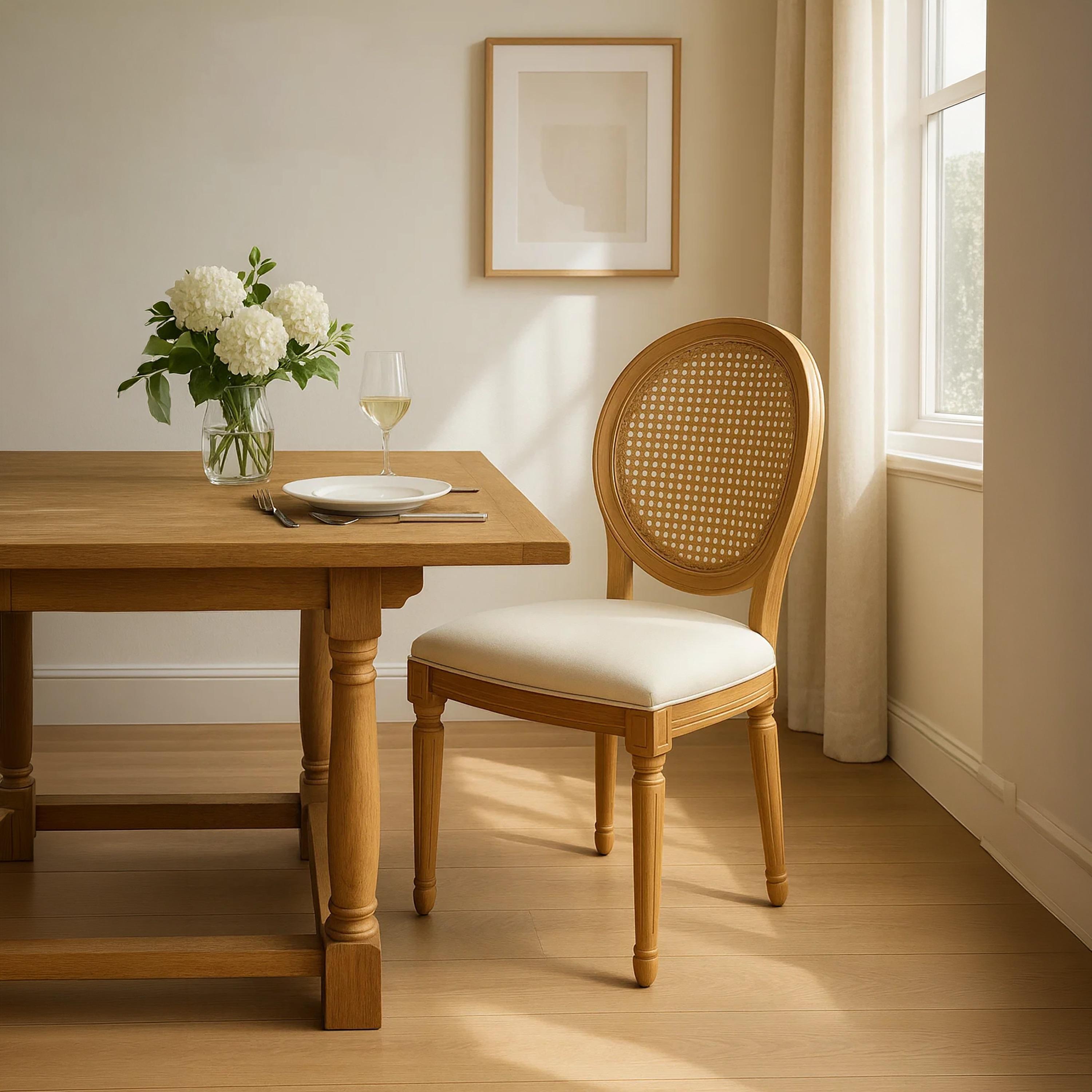 كرسي بدون أذرع بني من ماريا هومز-furniture-diningroom-chairsandbenches-image-2