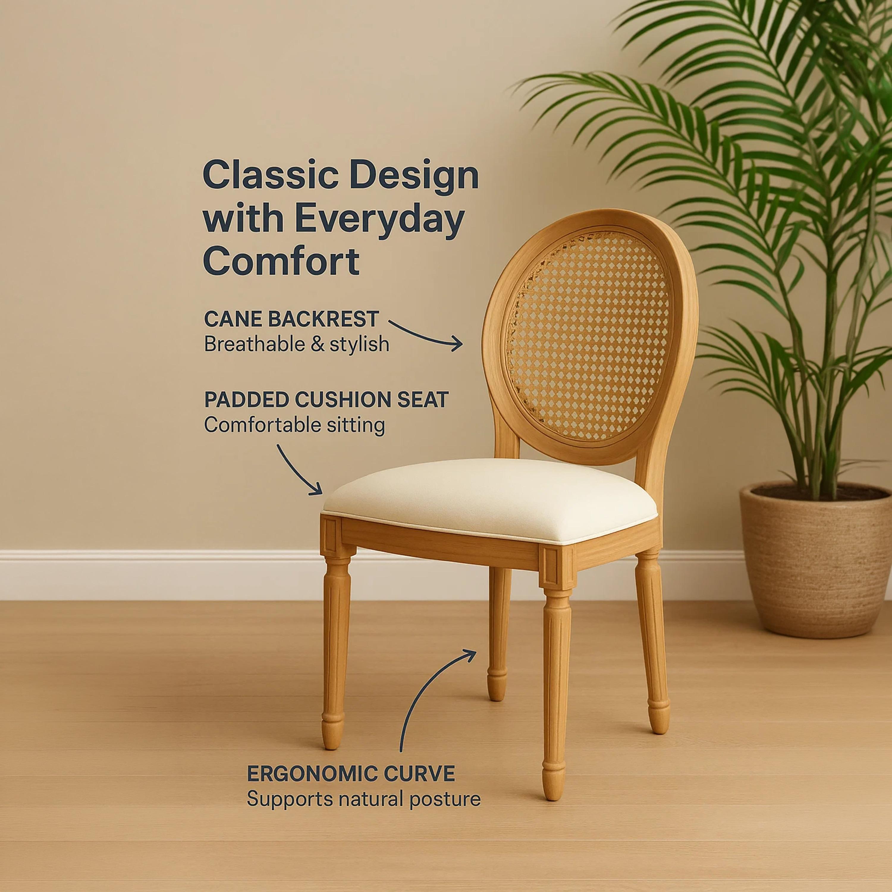 كرسي بدون أذرع بني من ماريا هومز-furniture-diningroom-chairsandbenches-image-4