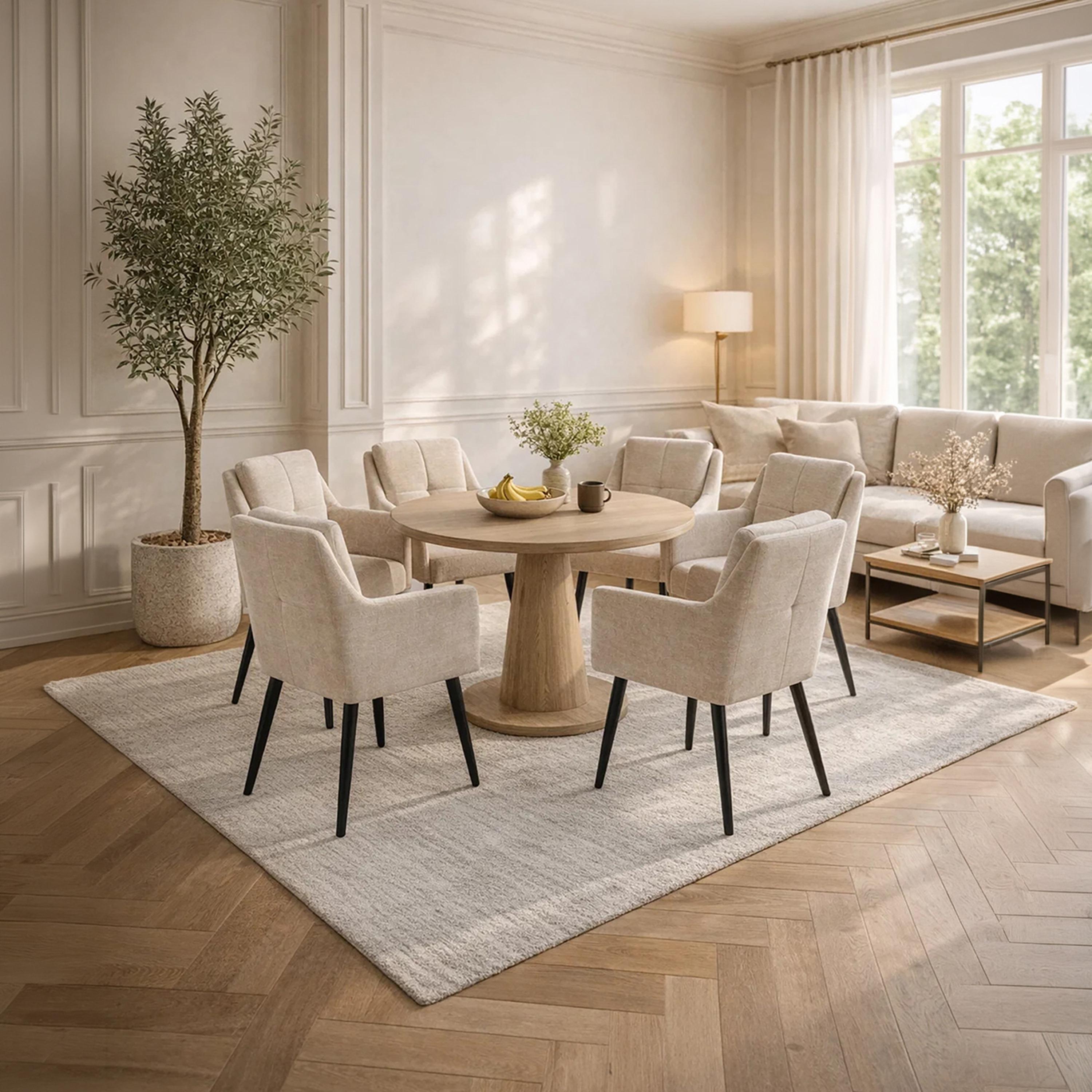 كرسي وحيد مبطن بلون بيج من ماريا هومز-furniture-sofaandseating-armchairs-image-3