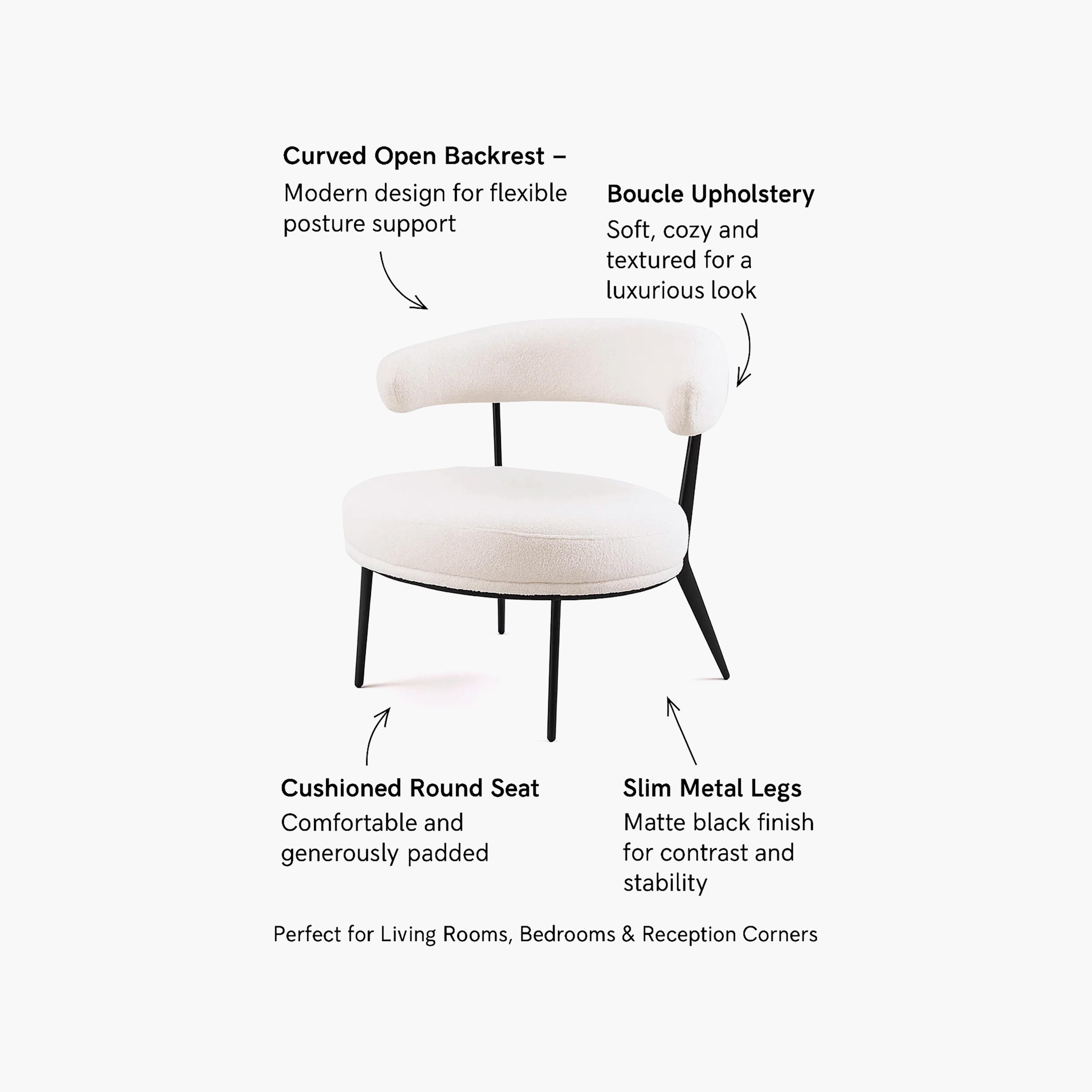 كرسي ذراع أبيض منحني من ماريا هومز-furniture-sofaandseating-armchairs-image-4