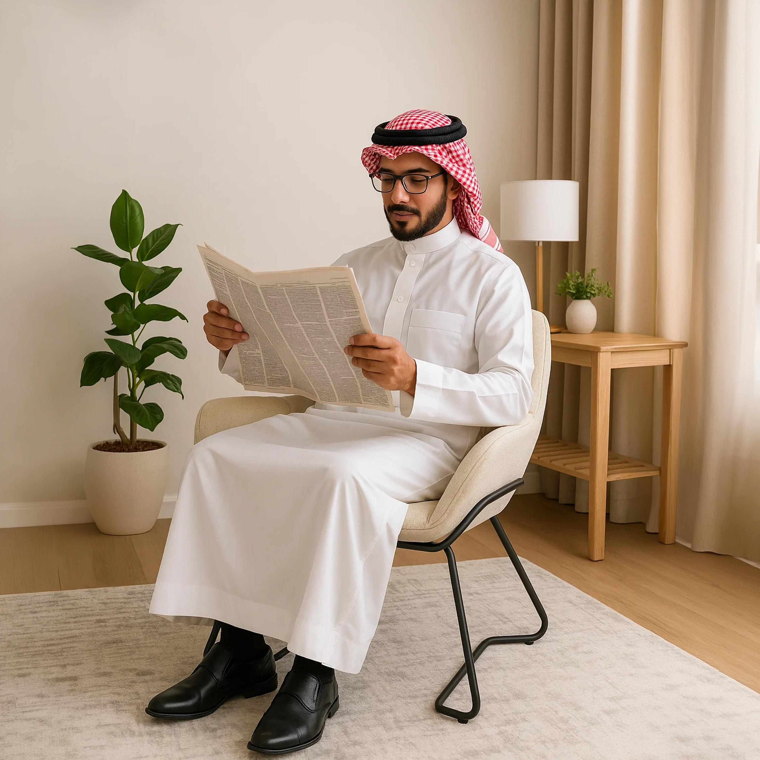 كرسي بمسند ذراع مبطن باللون الكريمه من ماريا هومز-furniture-sofaandseating-armchairs-image-3