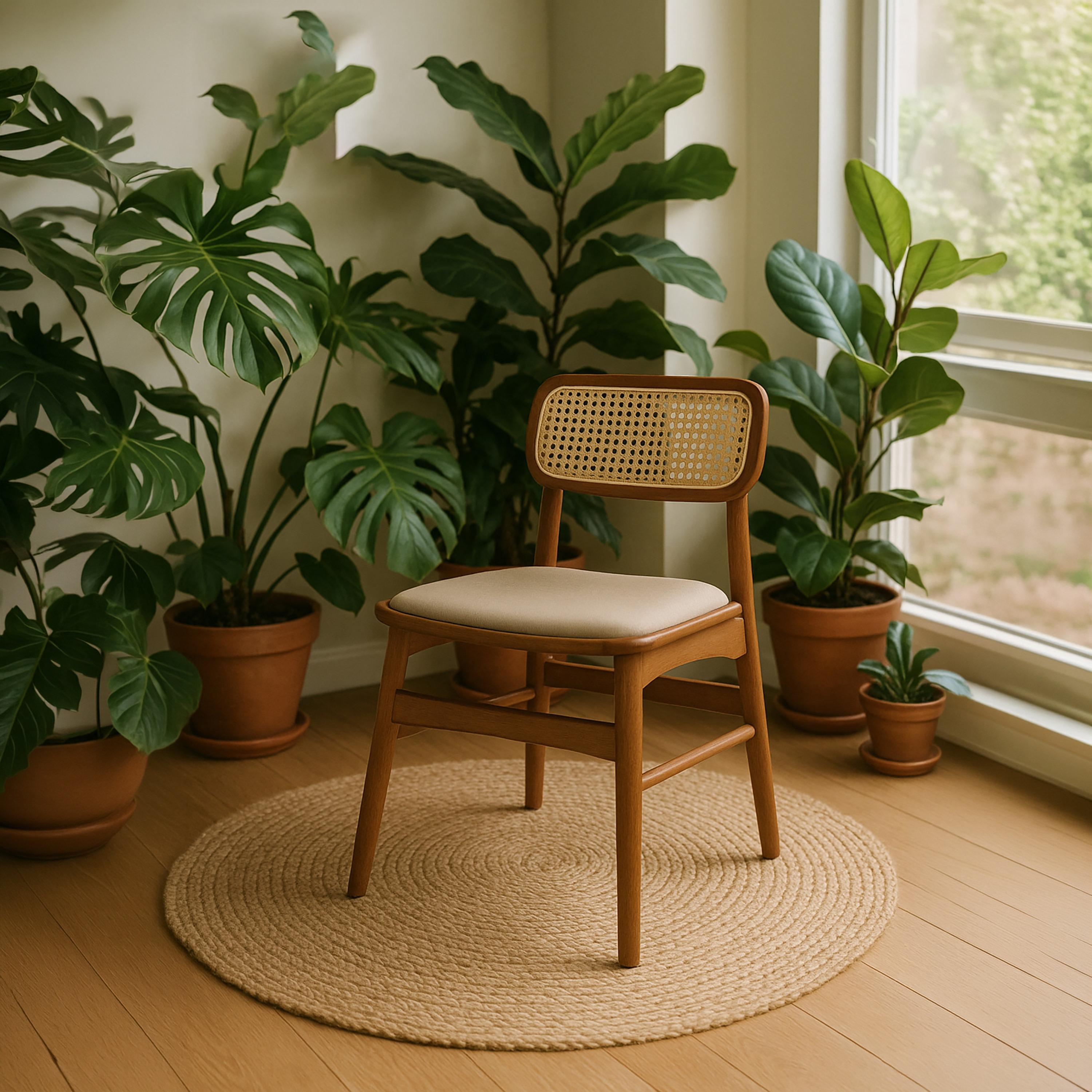 كرسي بدون أذرع بني من ماريا هومز-furniture-diningroom-chairsandbenches-image-2