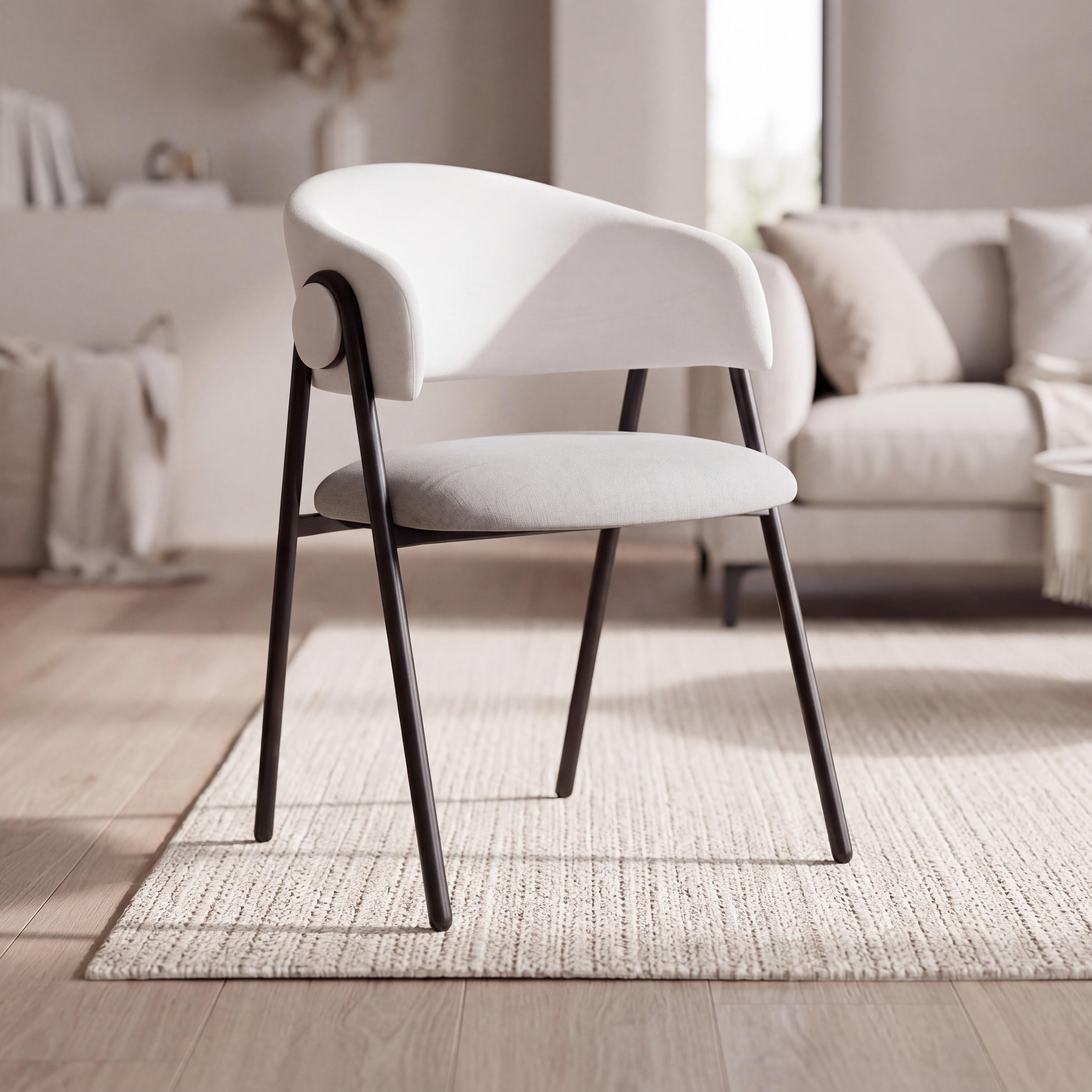 Maria Homes Curved Arm Chair-furniture-sofaandseating-armchairs-image-1