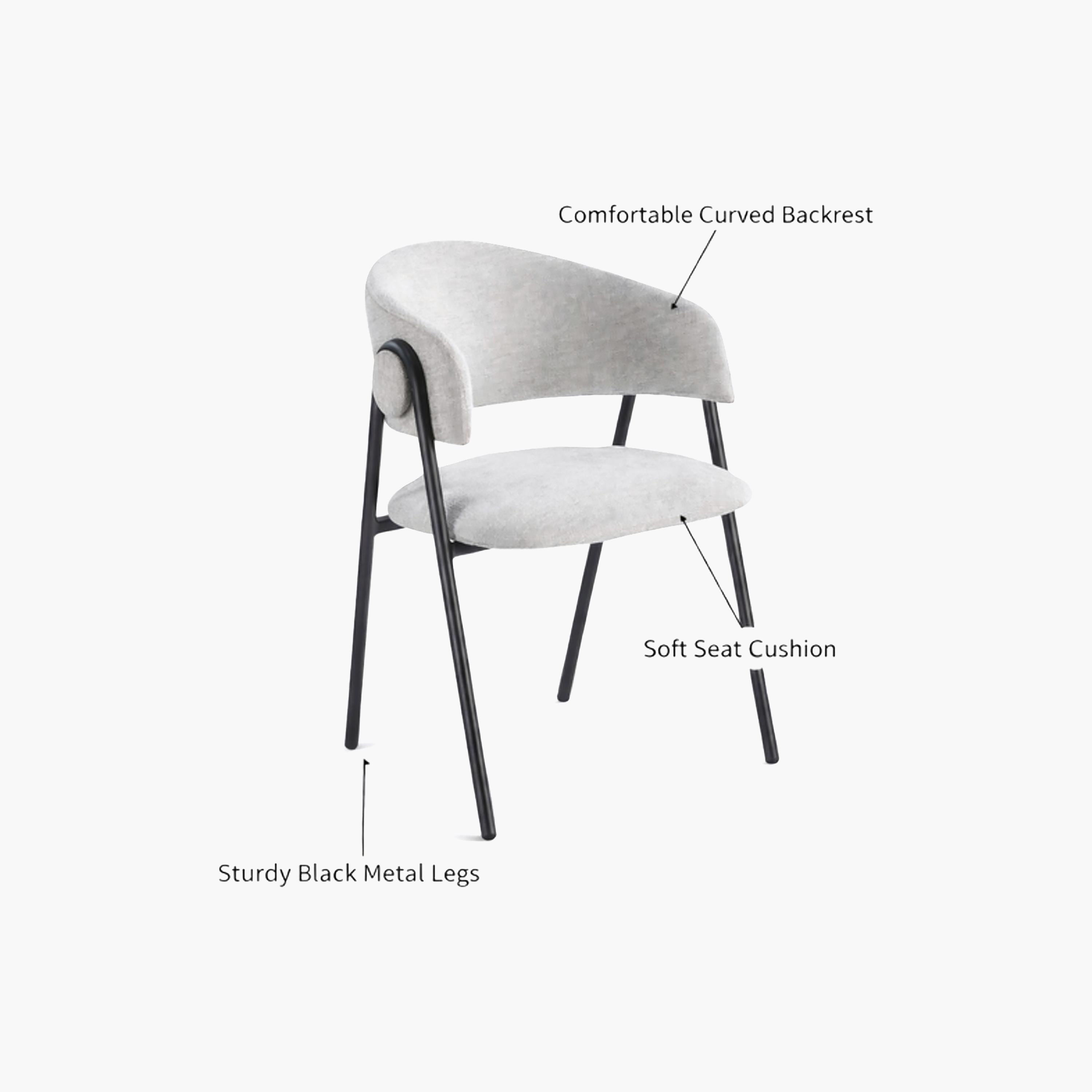 Maria Homes Curved Arm Chair-furniture-sofaandseating-armchairs-image-5