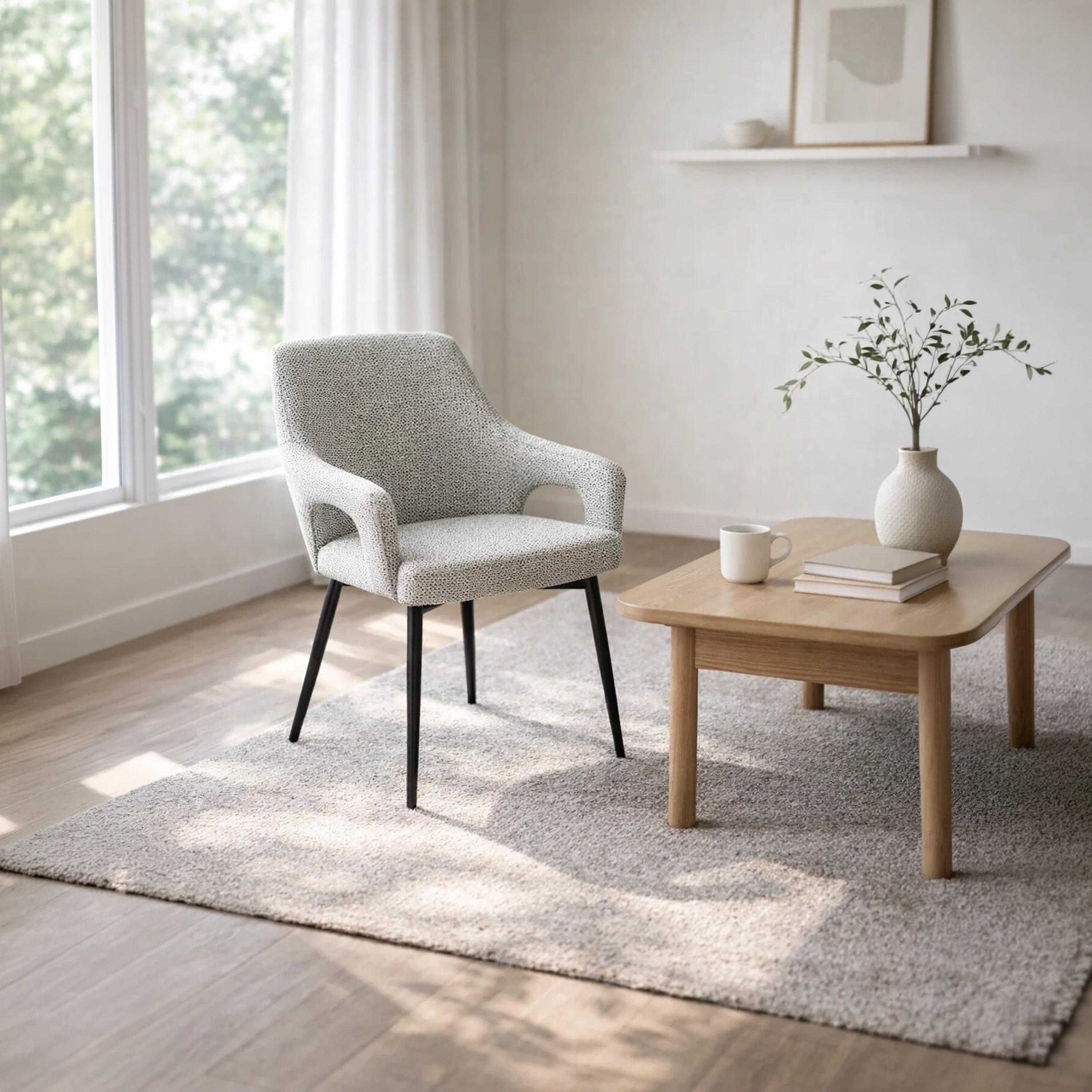 Maria Homes Grey Padded Arm Chair-furniture-sofaandseating-armchairs-image-2