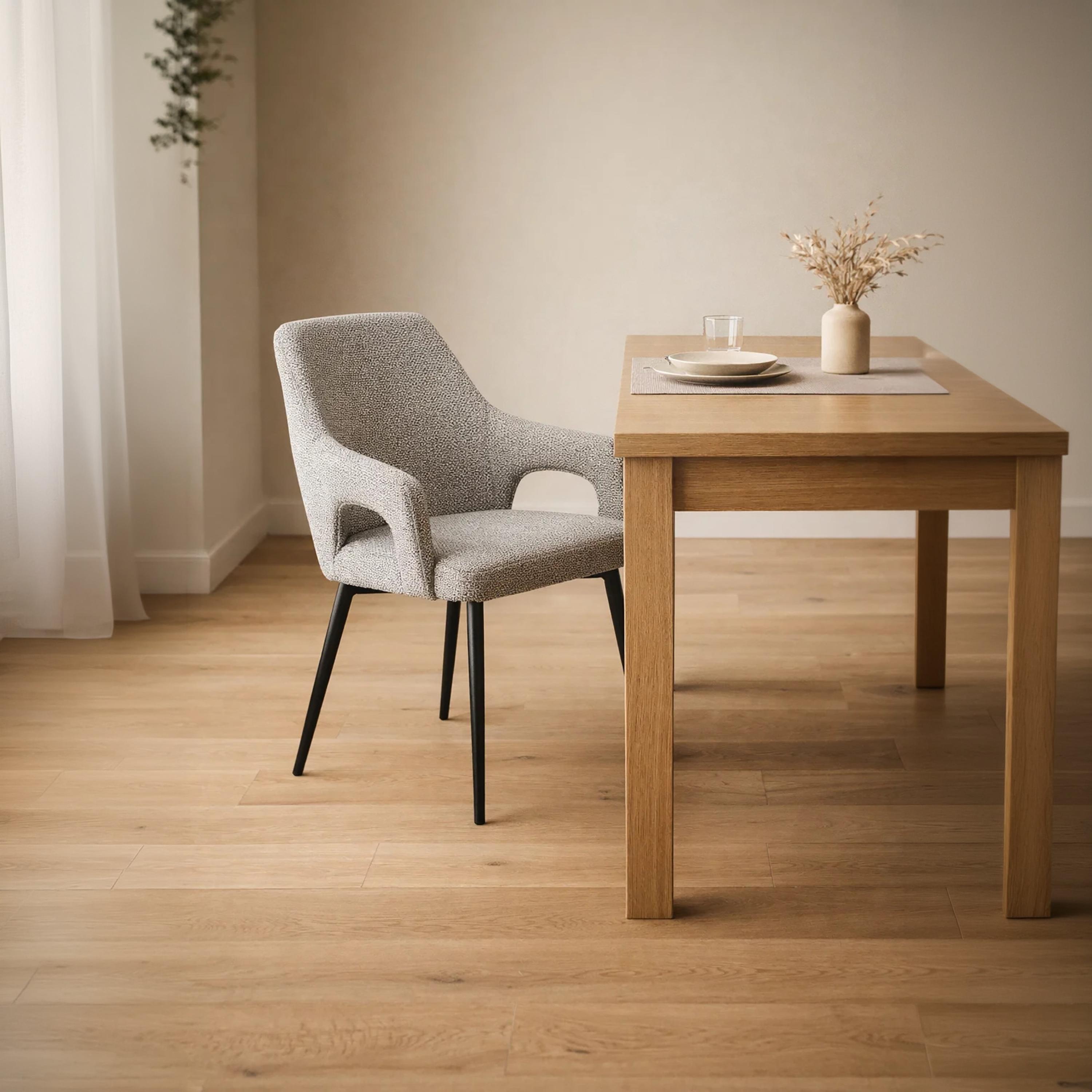 Maria Homes Grey Padded Arm Chair-furniture-sofaandseating-armchairs-image-3