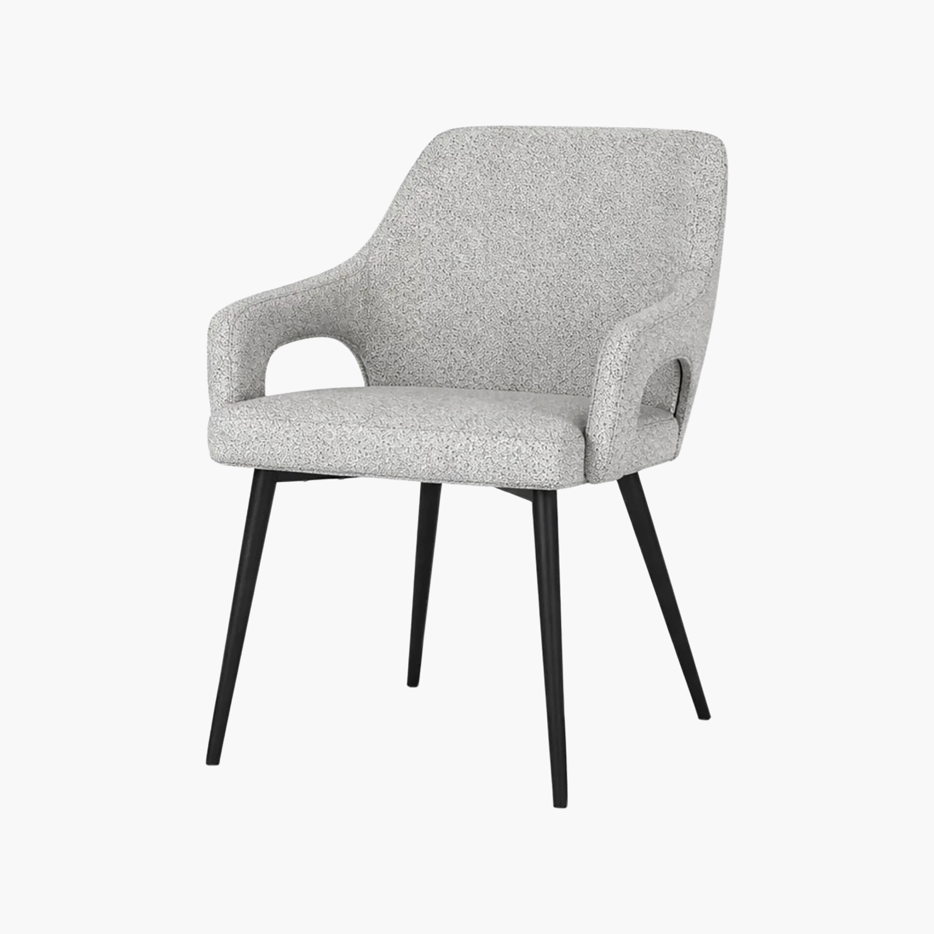 Maria Homes Grey Padded Arm Chair-furniture-sofaandseating-armchairs-image-5