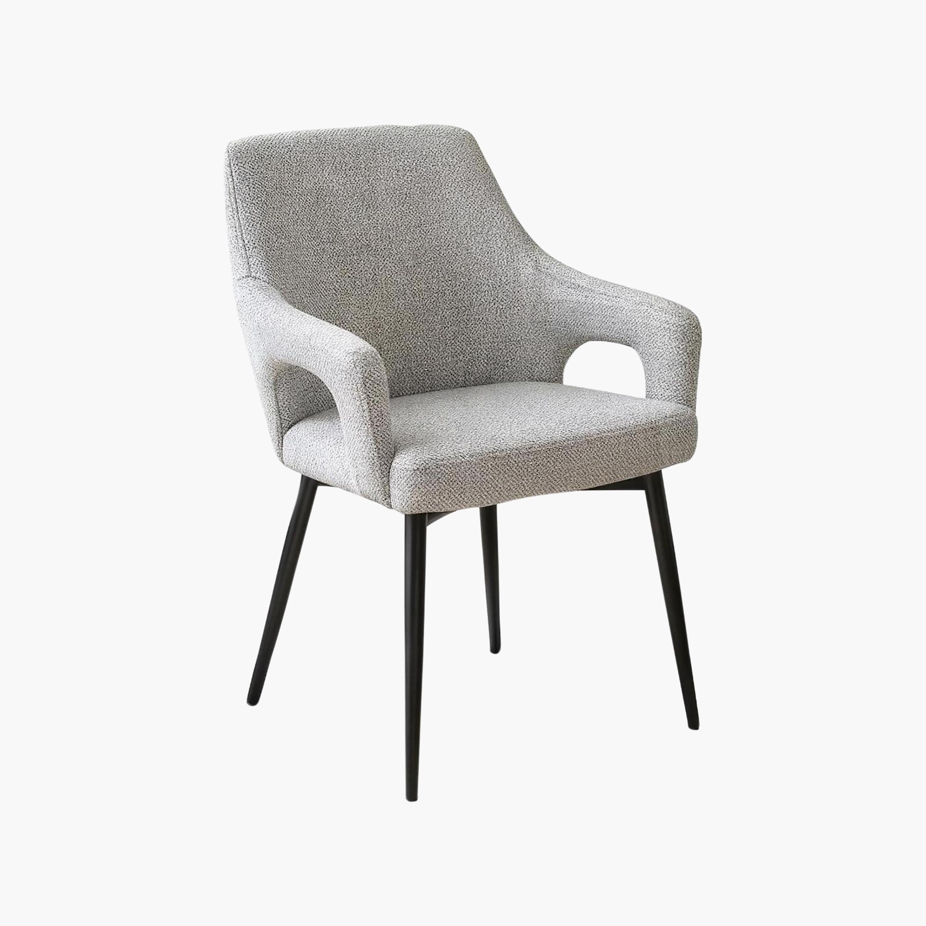 Maria Homes Grey Padded Arm Chair-furniture-sofaandseating-armchairs-image-6