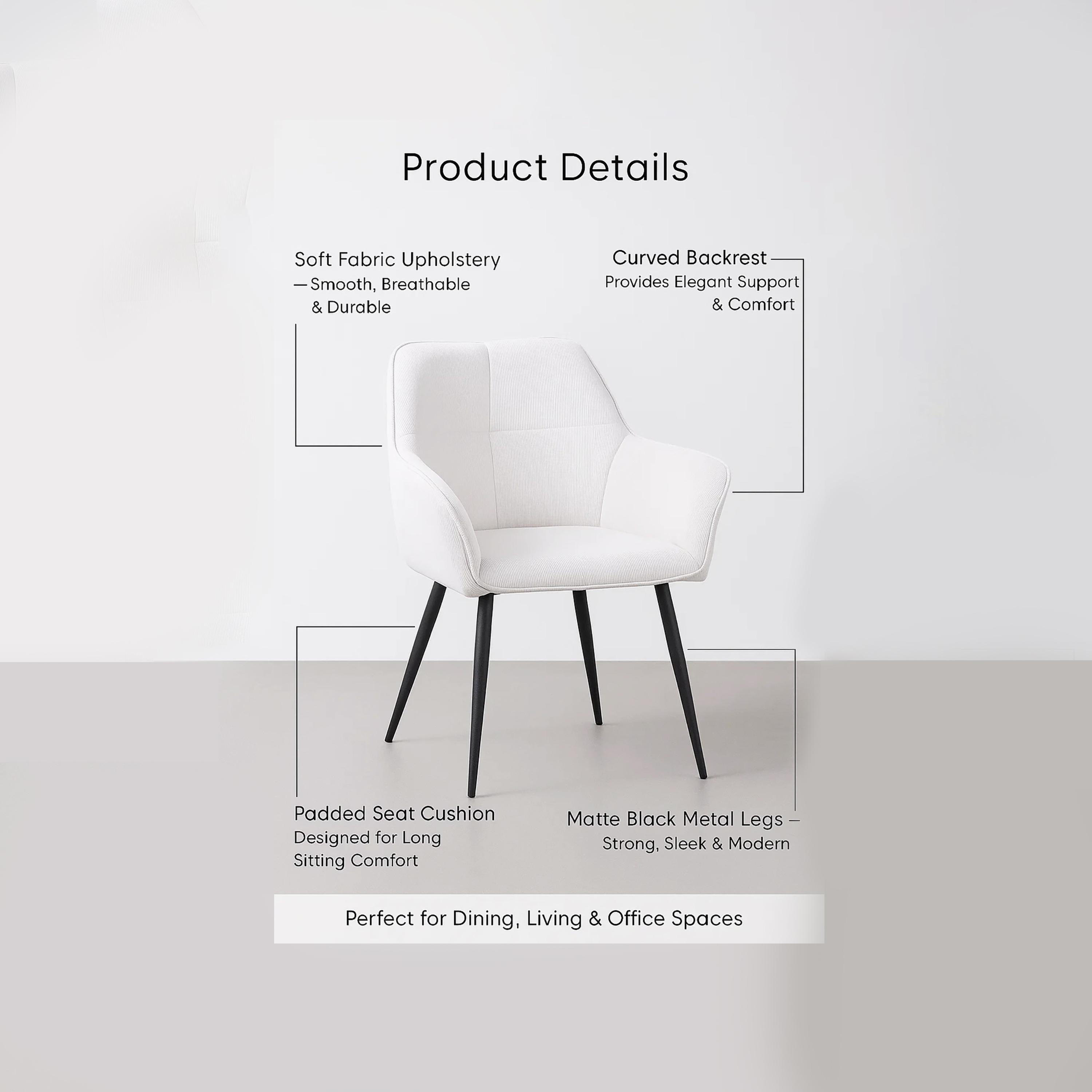 Maria Homes Padded Arm Chair-furniture-sofaandseating-armchairs-image-4