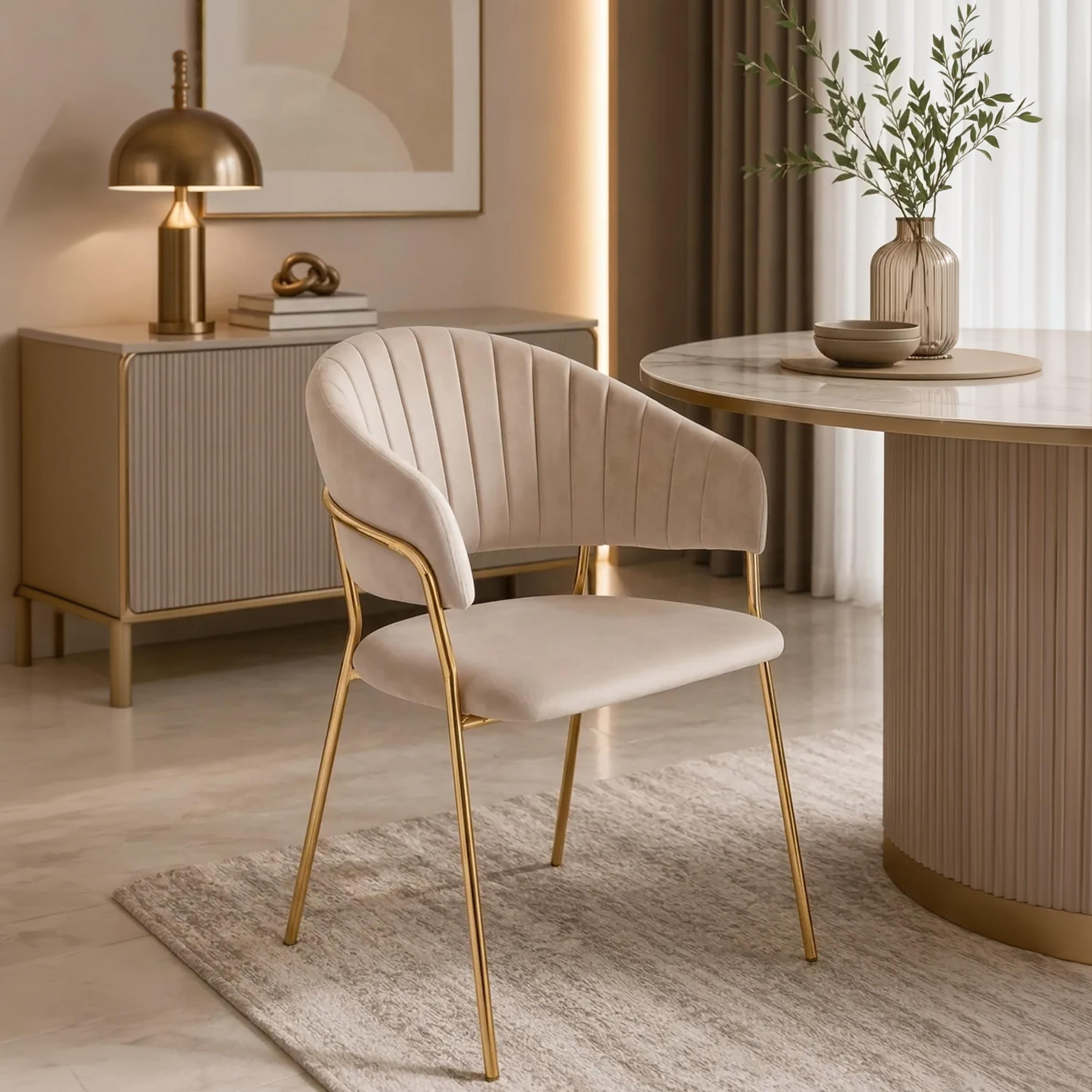 Maria Homes Curved Arm Chair-furniture-sofaandseating-armchairs-image-1