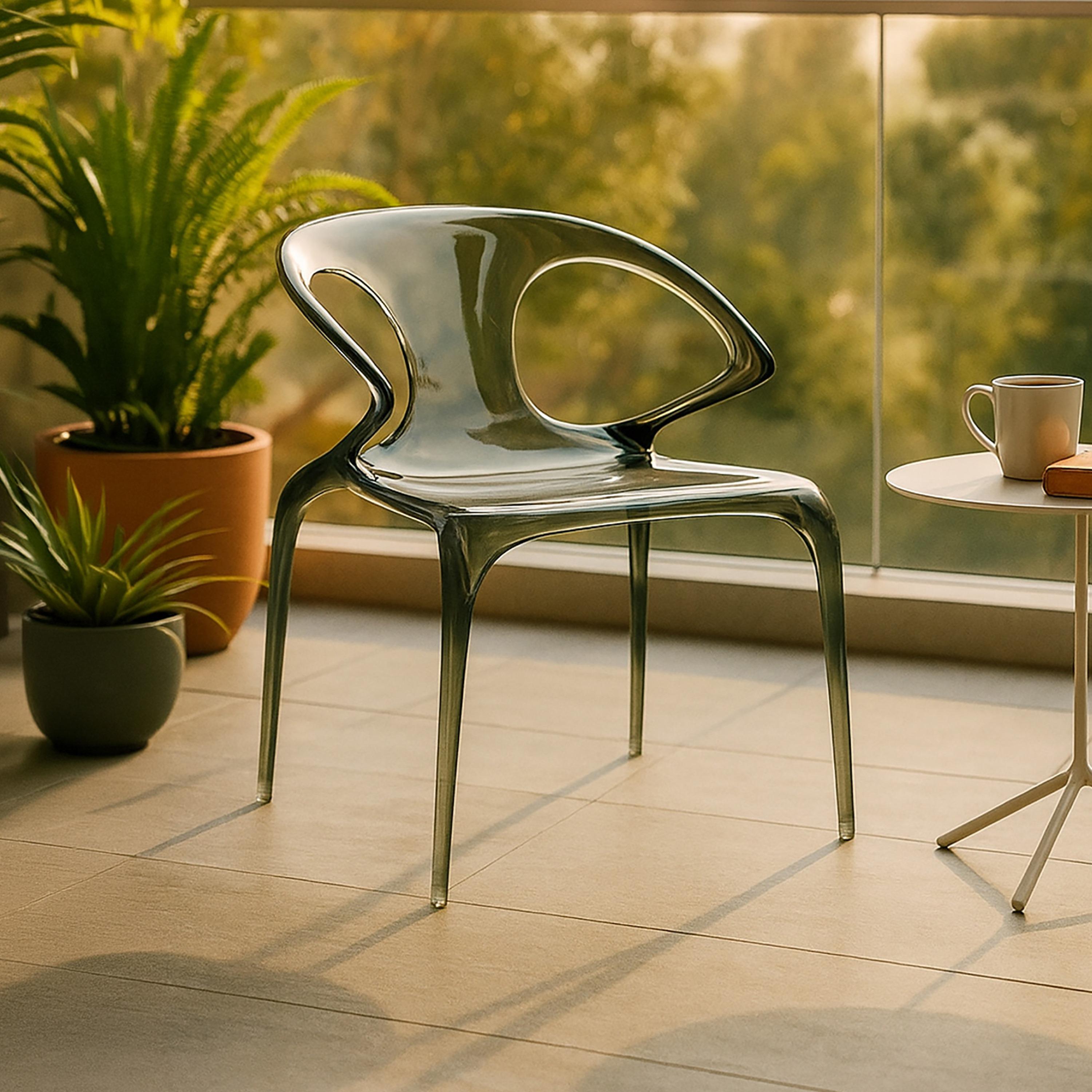 Maria Homes Curved Arm Chair-furniture-sofaandseating-armchairs-image-1