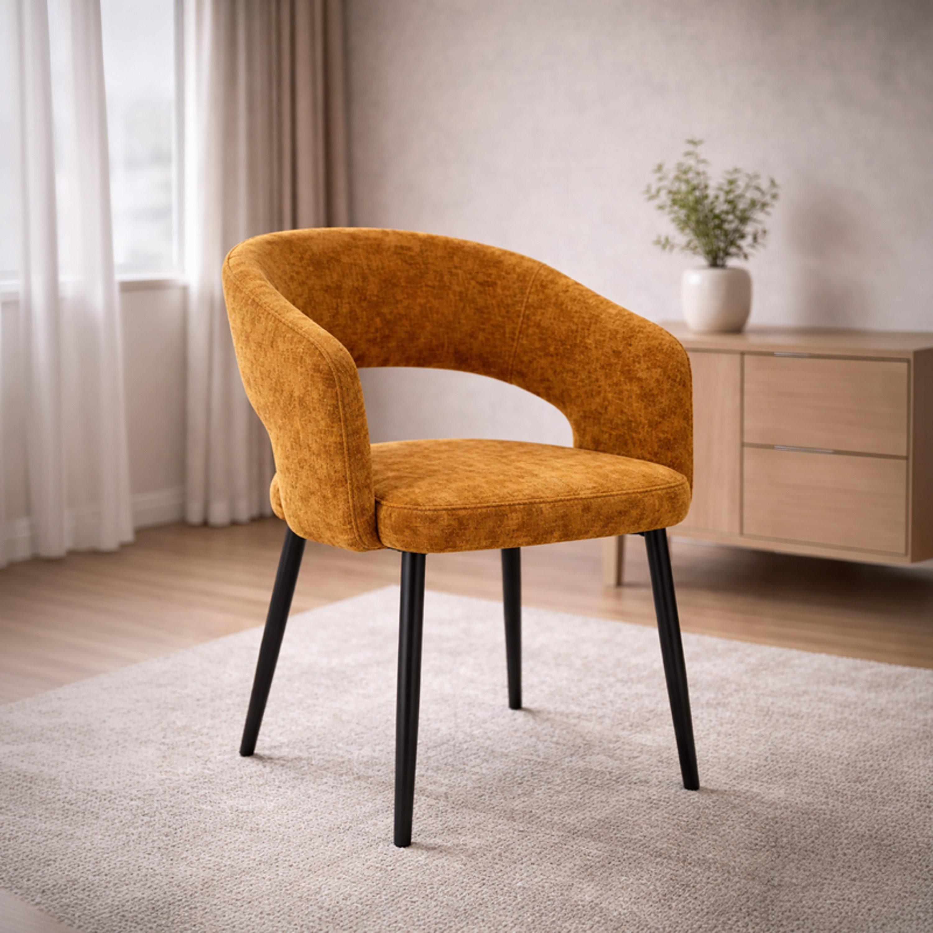 Maria Homes Curved Arm Chair-furniture-sofaandseating-armchairs-image-1