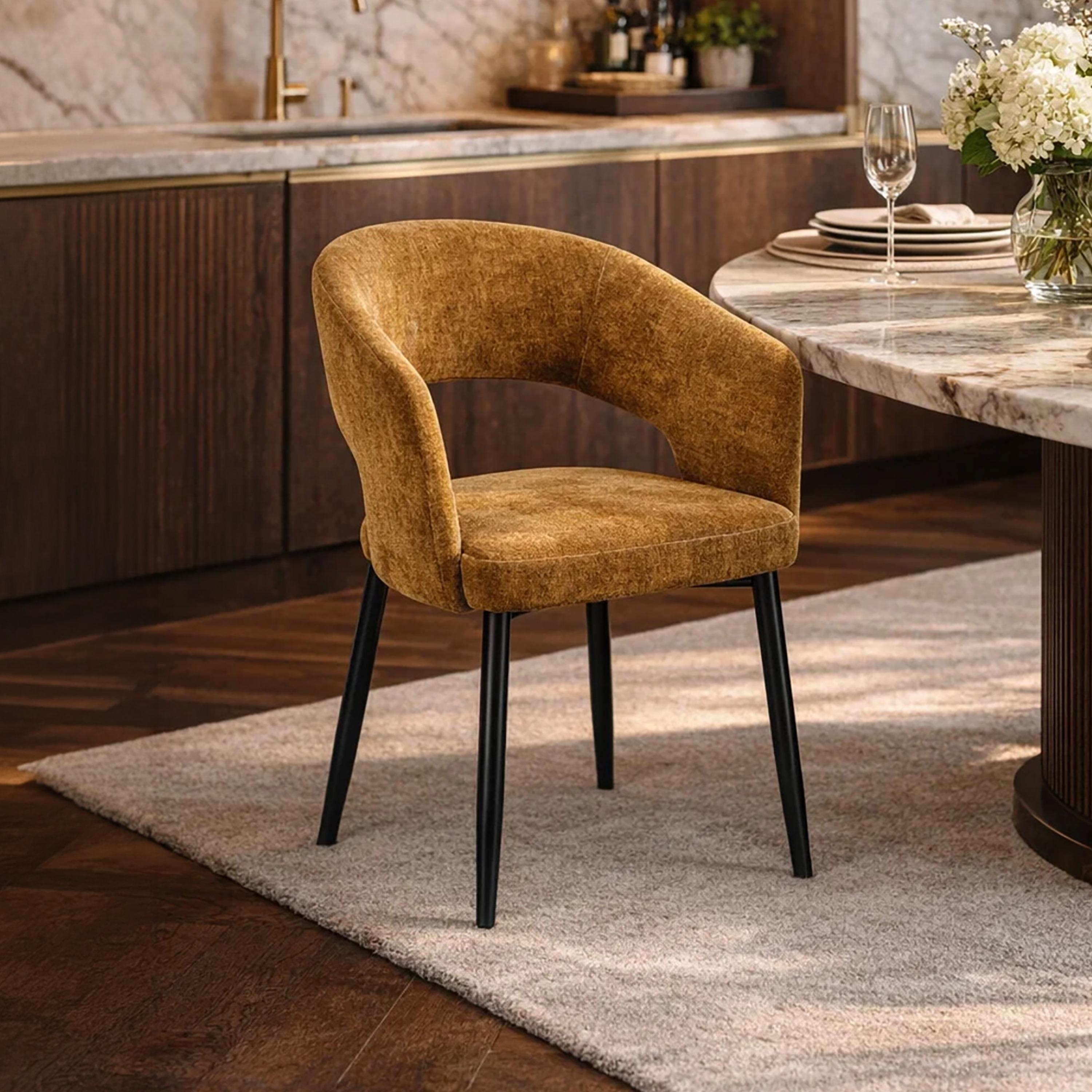 Maria Homes Curved Arm Chair-furniture-sofaandseating-armchairs-image-2