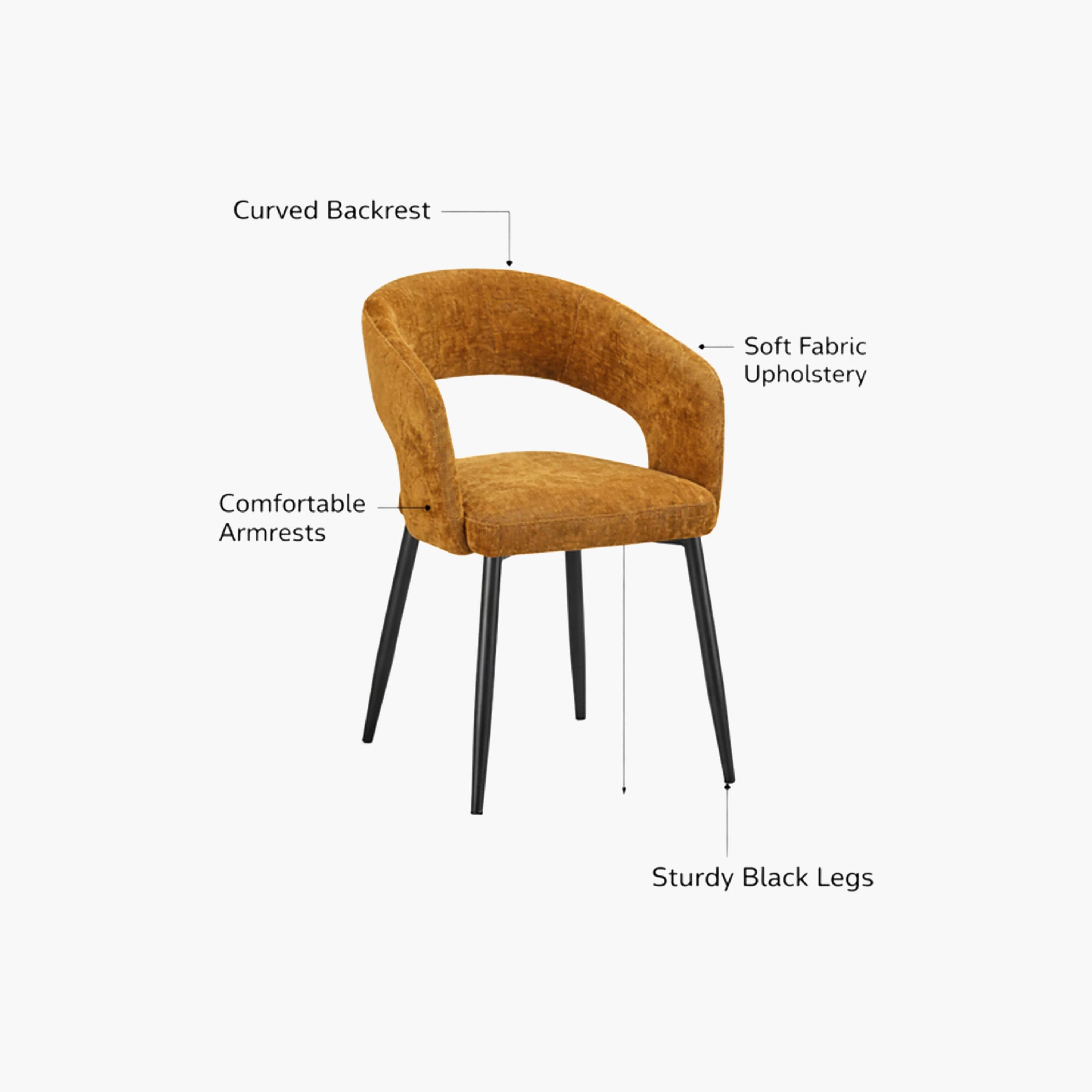 Maria Homes Curved Arm Chair-furniture-sofaandseating-armchairs-image-4