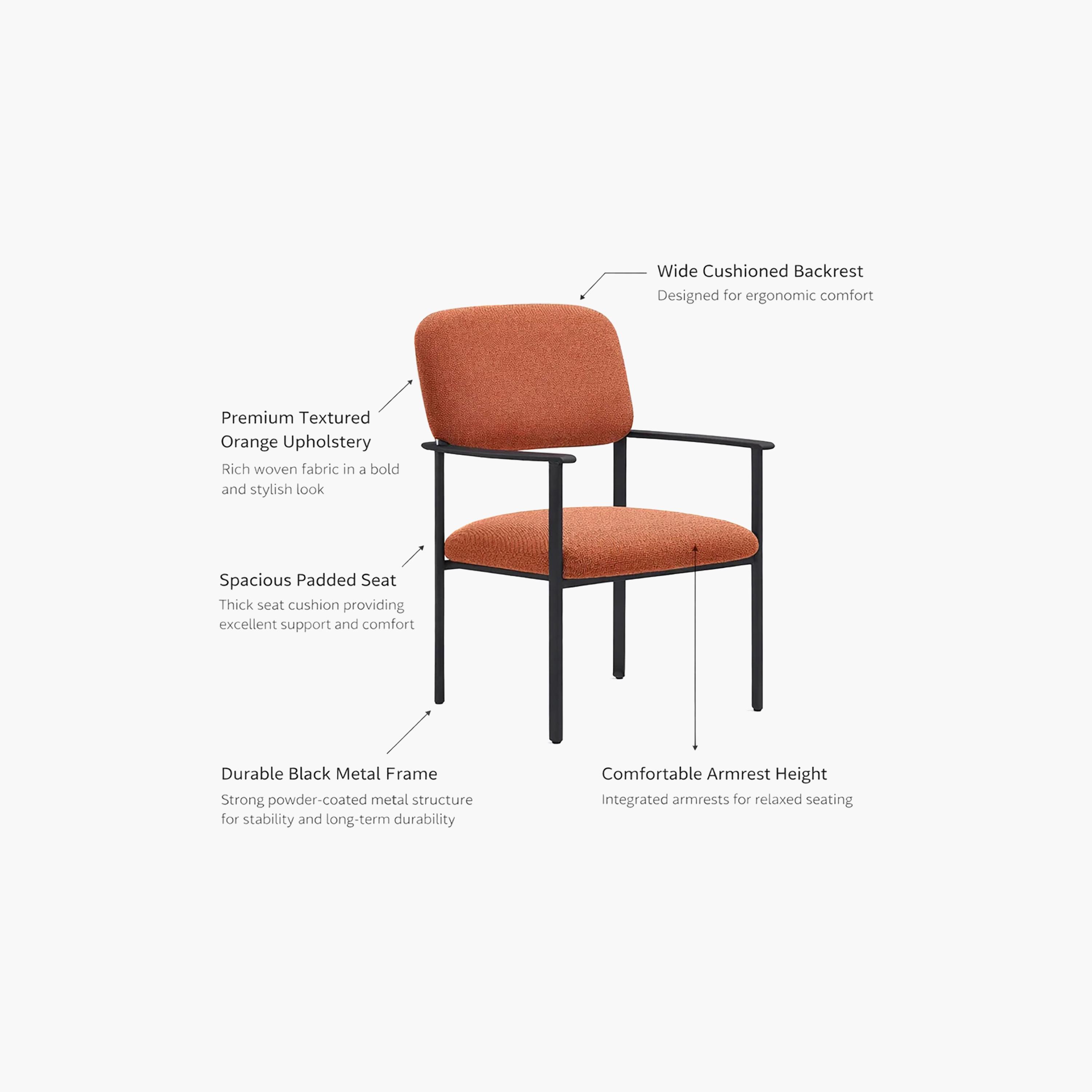 Maria Homes Straight Arm Chair-furniture-sofaandseating-armchairs-image-4