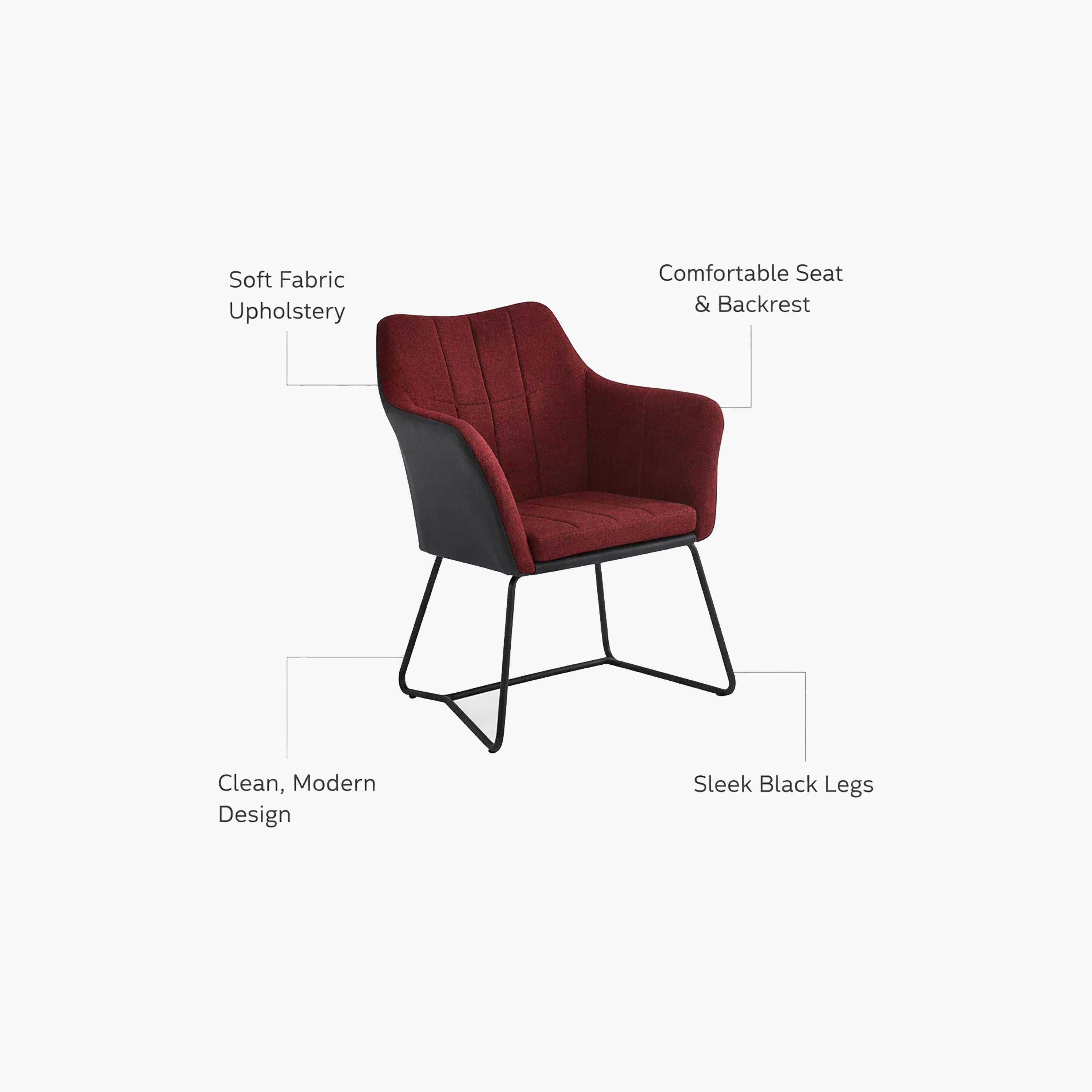 Maria Homes Padded Arm Chair-furniture-sofaandseating-armchairs-image-5