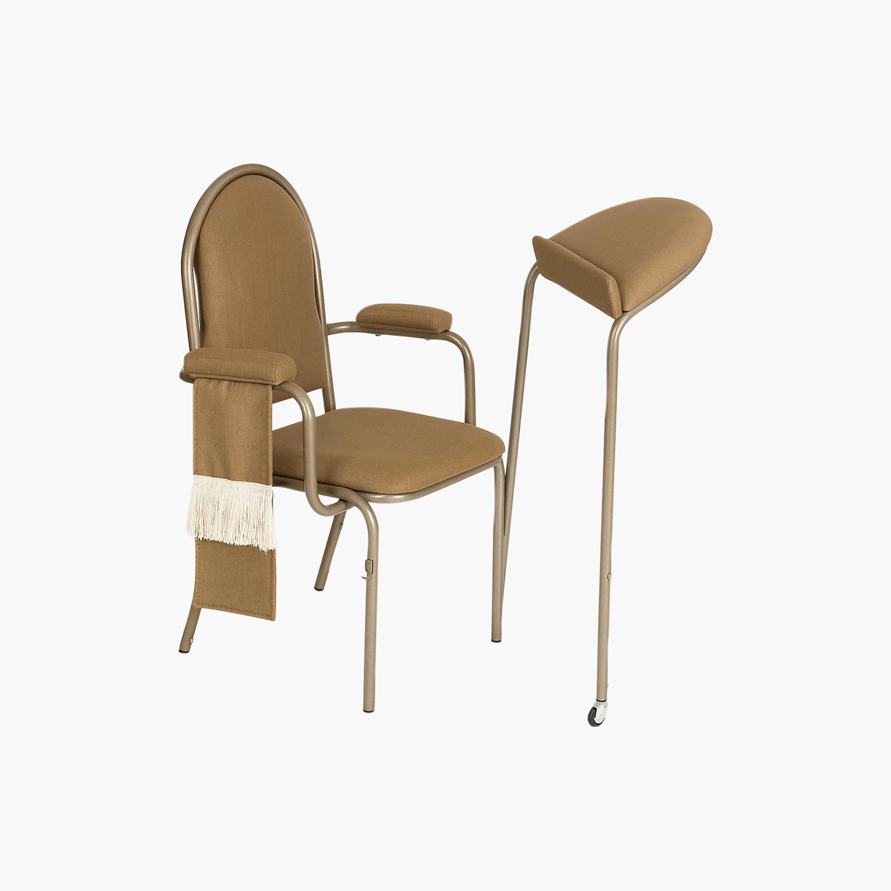 كرسي بذراعين مبطن بني من ماريا هومز-furniture-sofaandseating-armchairs-image-5