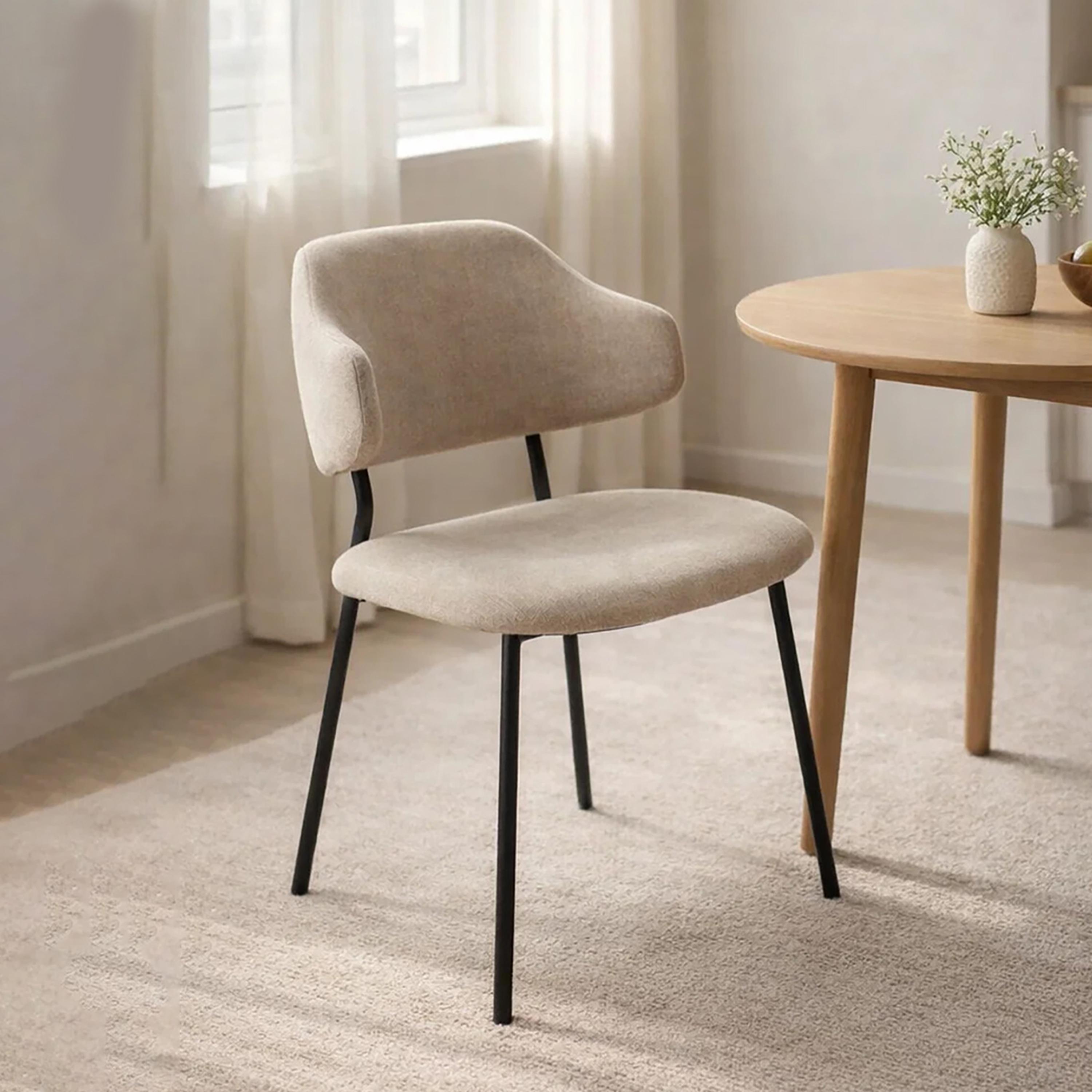 Maria Homes Curved Arm Chair-furniture-sofaandseating-armchairs-image-1