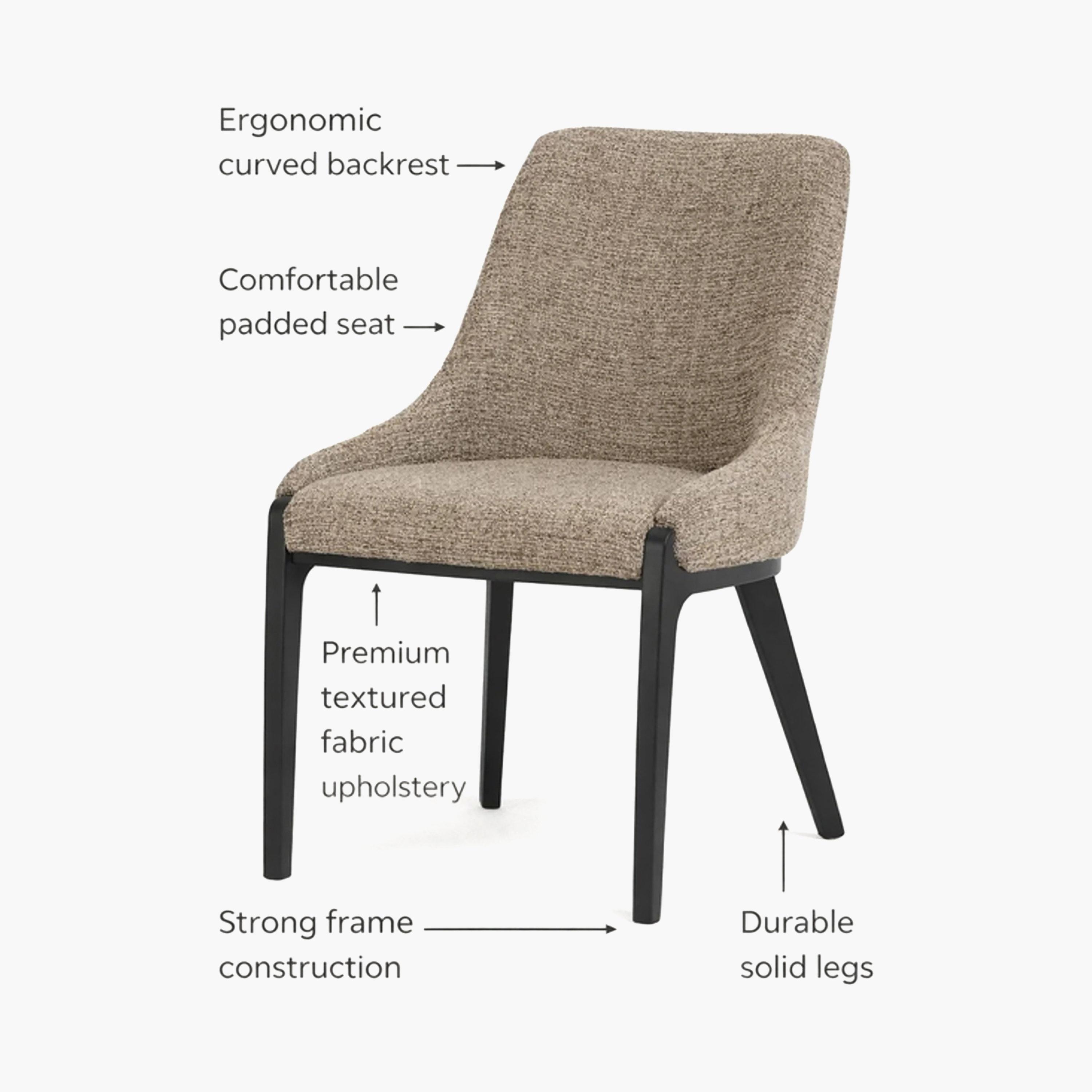 كرسي أنيق بدون ذراعين من ماريا هومز-furniture-diningroom-chairsandbenches-image-3