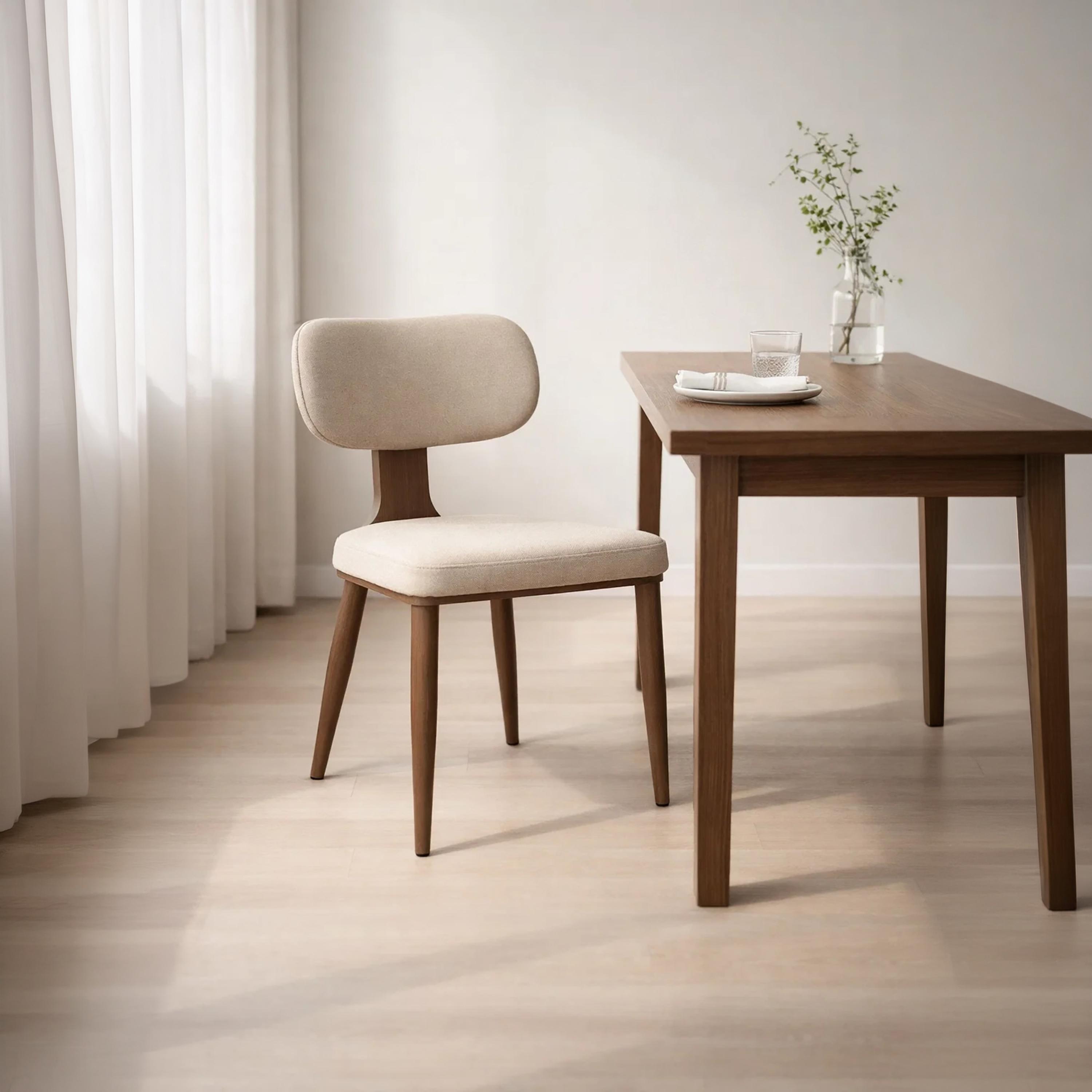 Maria Homes Beige Armless Chair-furniture-diningroom-chairsandbenches-image-2