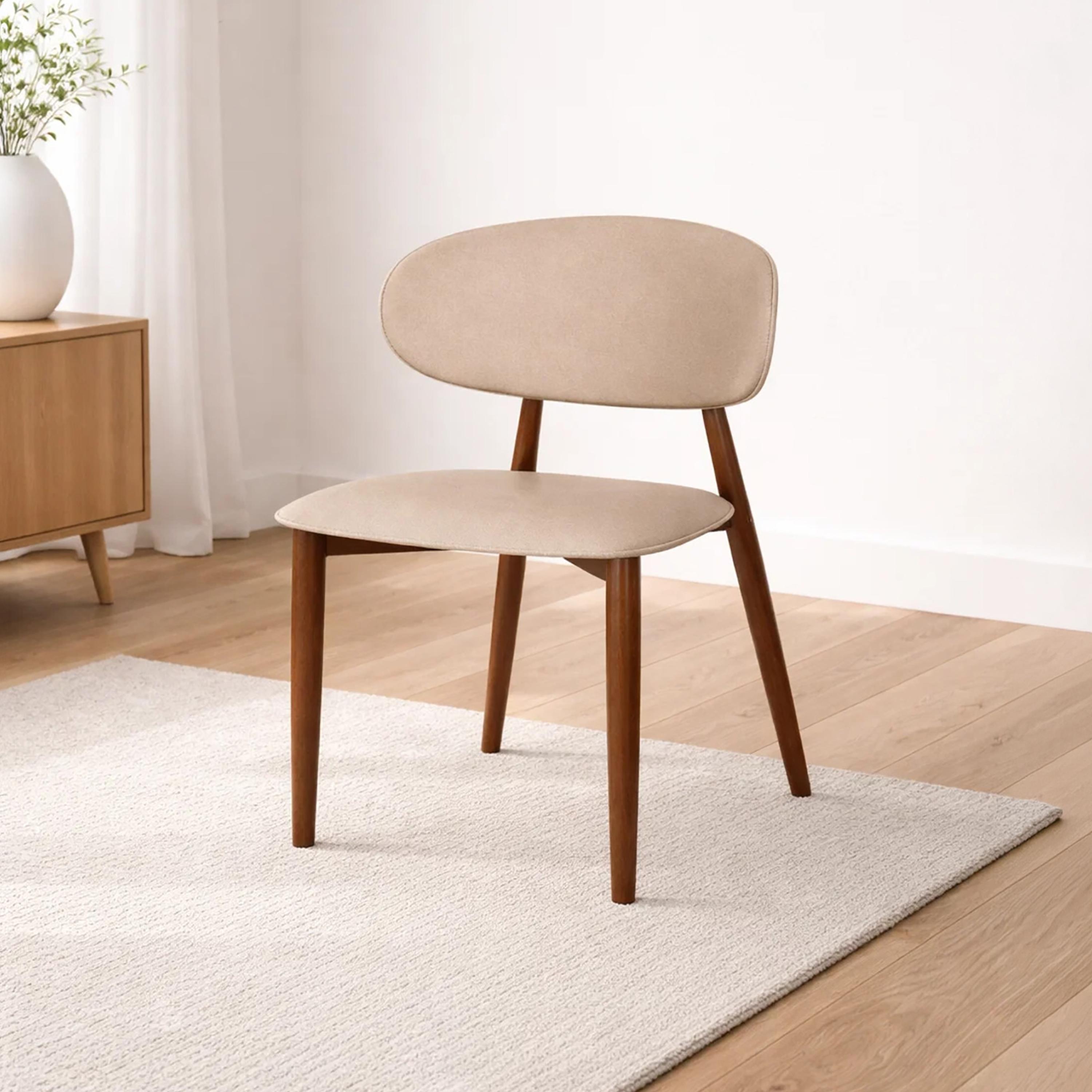 Maria Homes Beige Armless Chair-furniture-diningroom-chairsandbenches-image-1