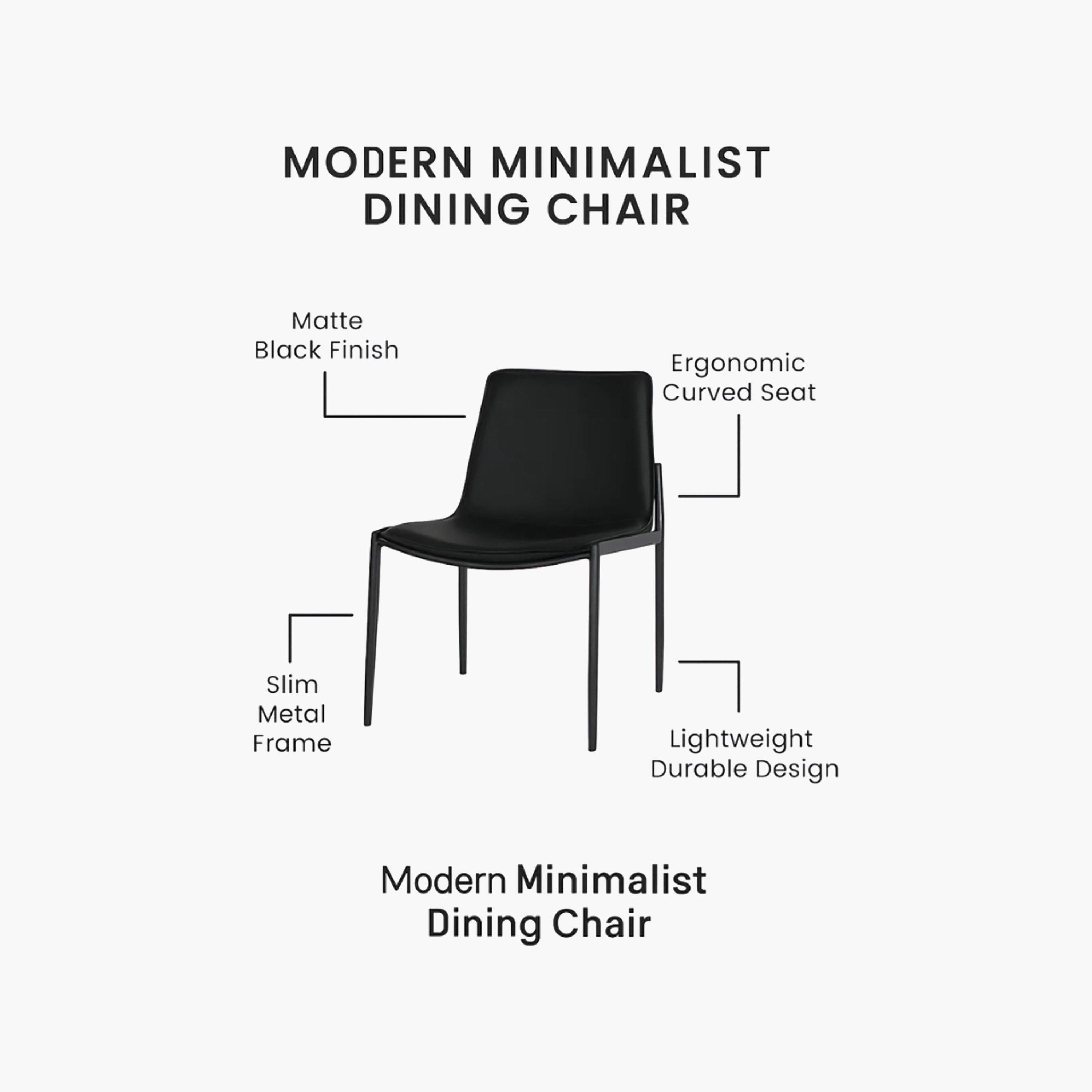 Maria Homes Black Armless Chair-furniture-diningroom-chairsandbenches-image-4