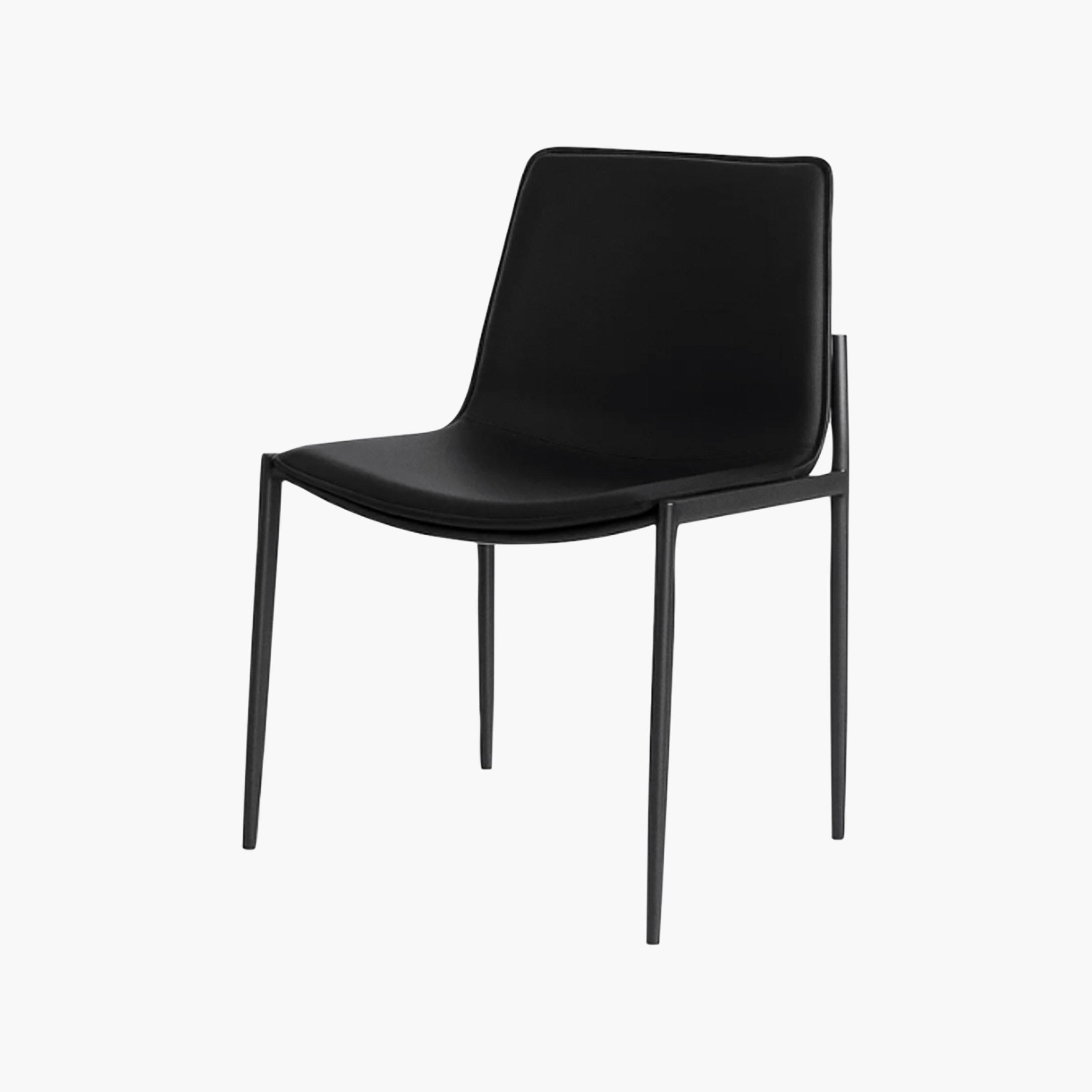 Maria Homes Black Armless Chair-furniture-diningroom-chairsandbenches-image-5