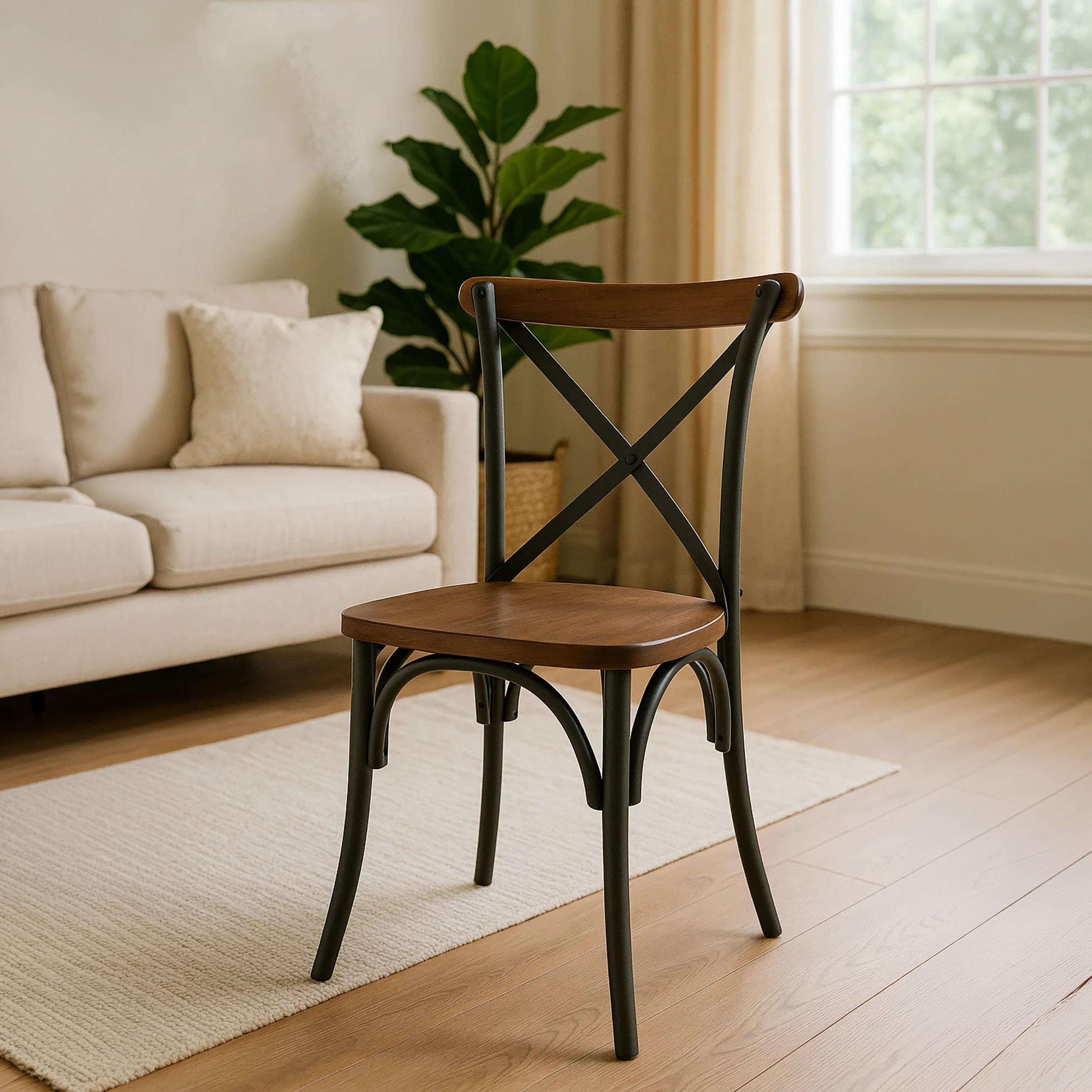 Maria Homes Brown Armless Chair-furniture-diningroom-chairsandbenches-image-2