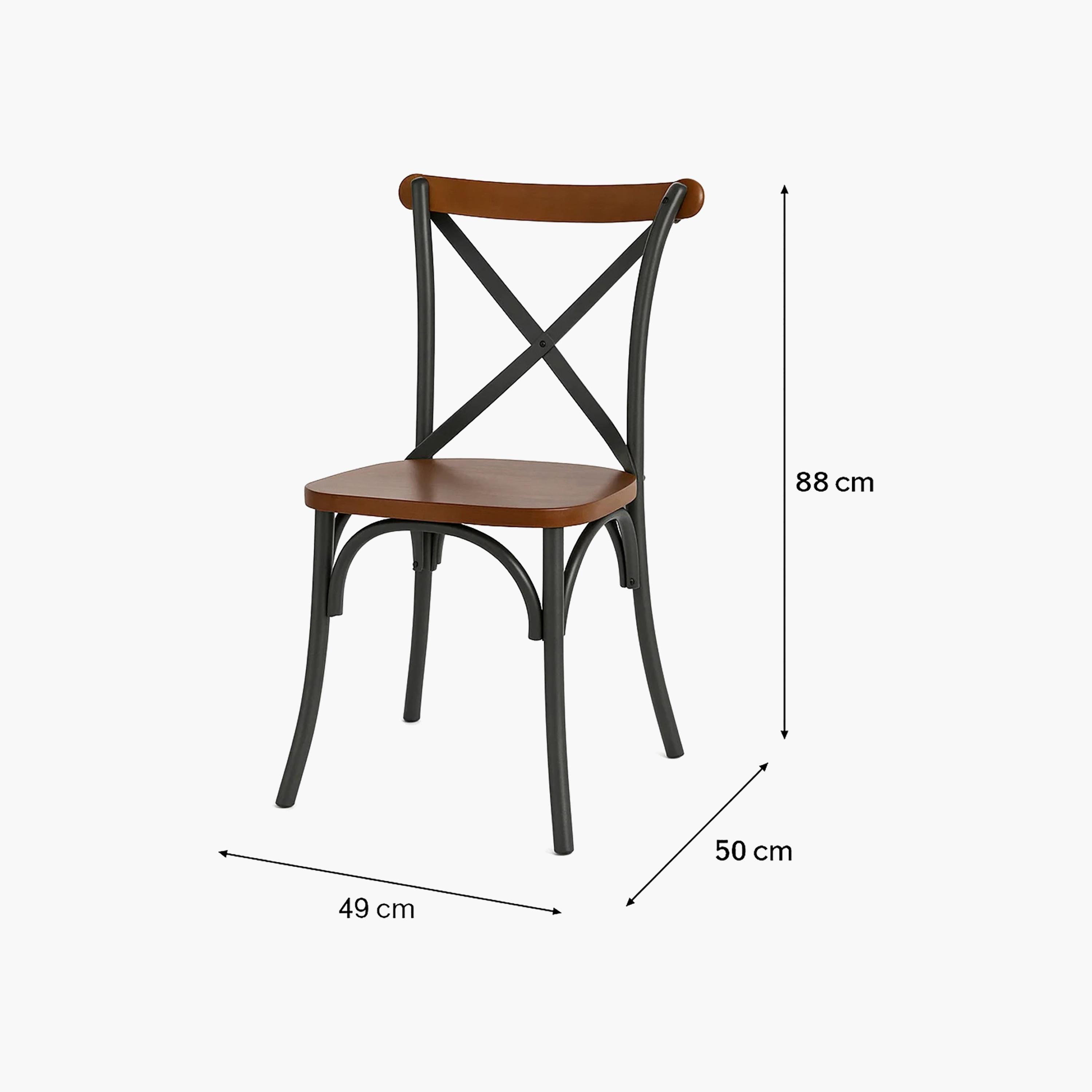 Maria Homes Brown Armless Chair-furniture-diningroom-chairsandbenches-image-6