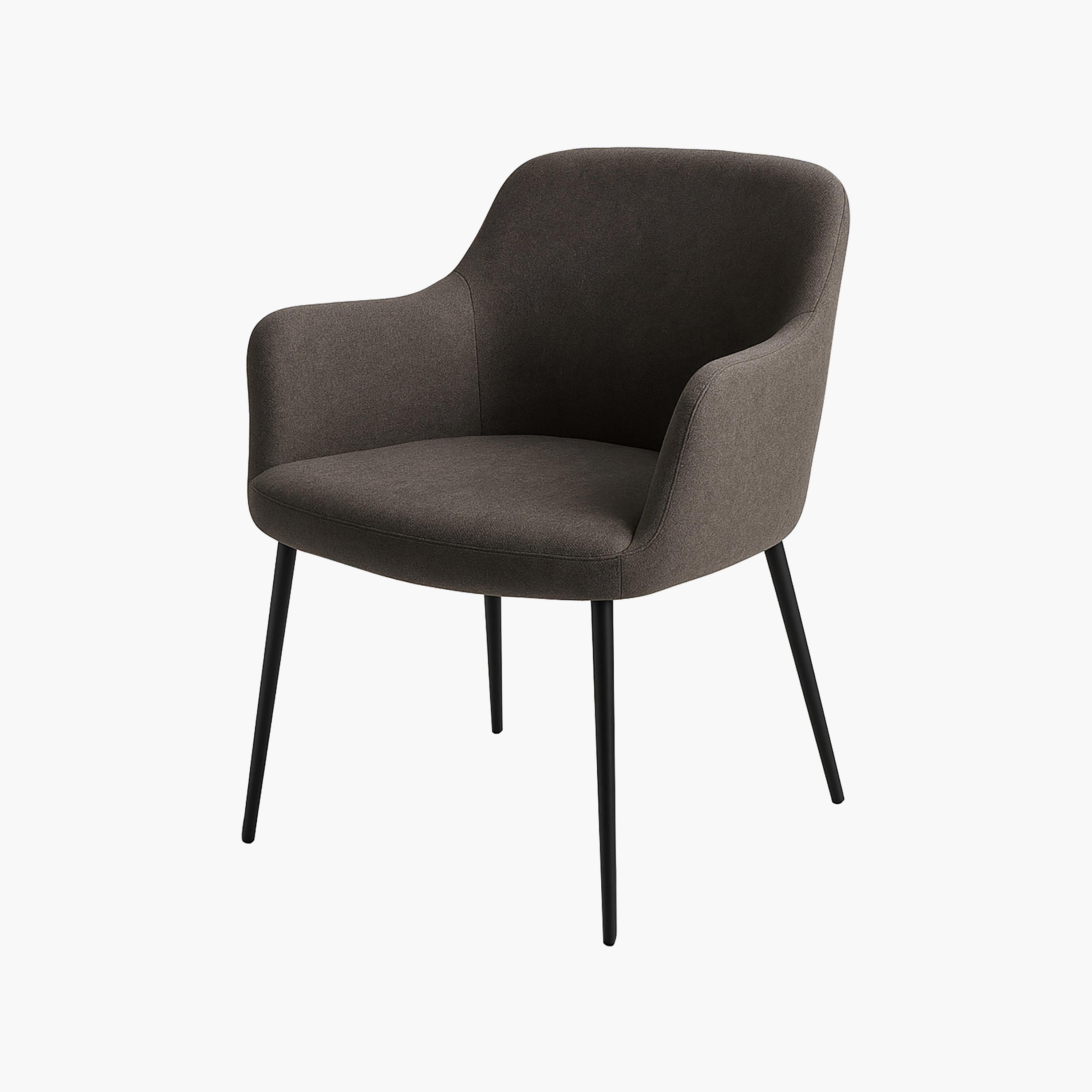 Maria Homes Grey Padded Arm Chair-furniture-sofaandseating-armchairs-image-4