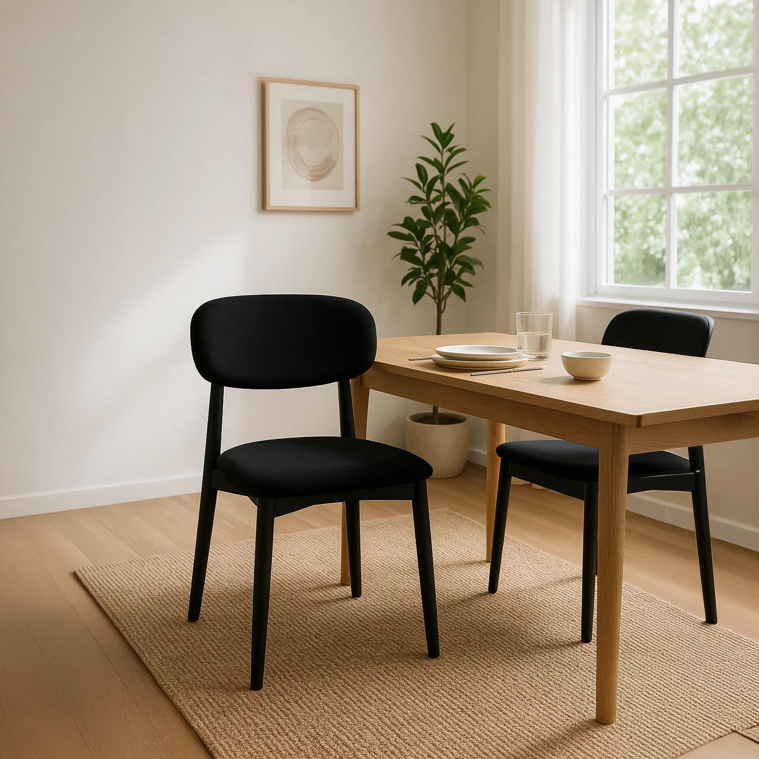 Maria Homes Black Armless Chair-furniture-diningroom-chairsandbenches-image-3