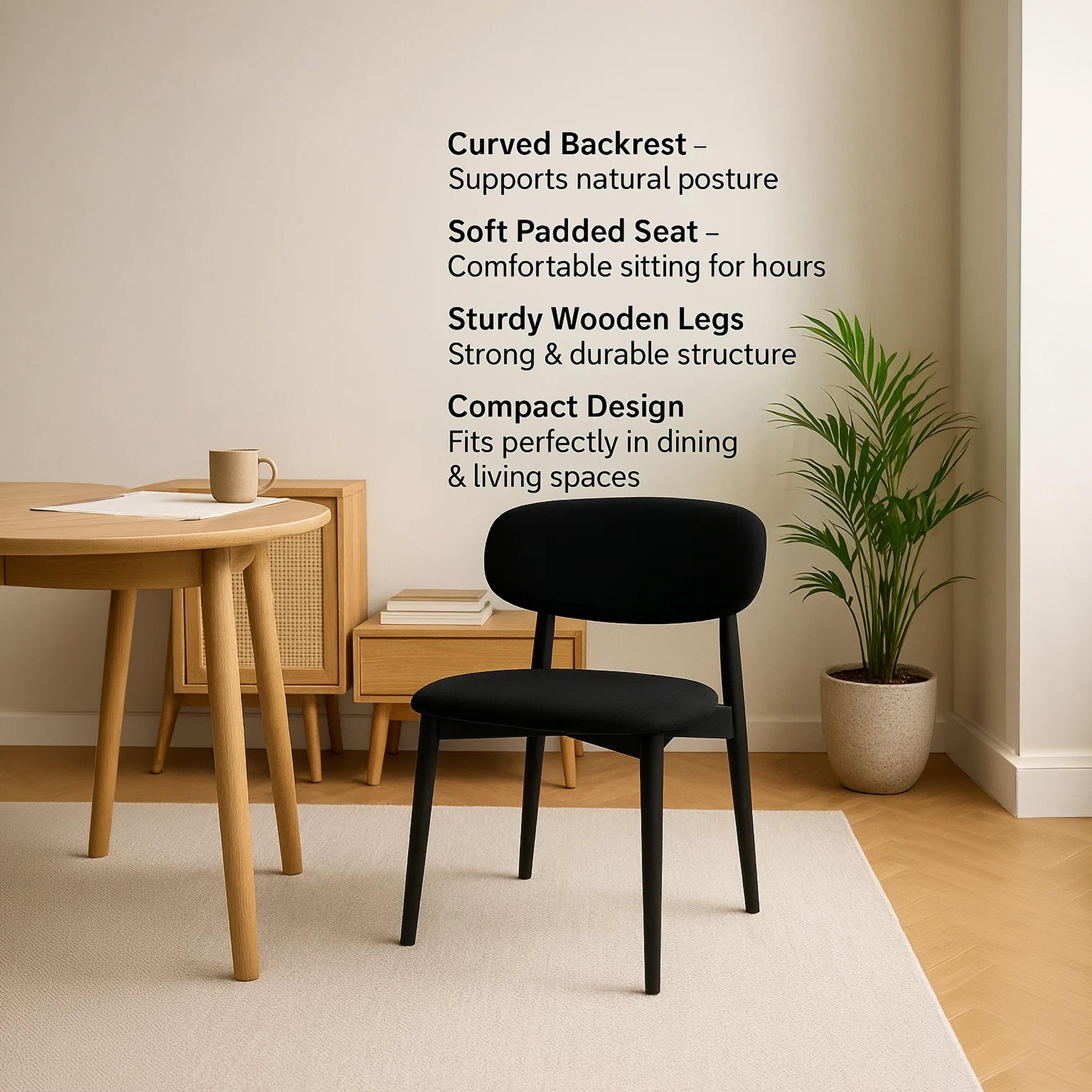 Maria Homes Black Armless Chair-furniture-diningroom-chairsandbenches-image-4