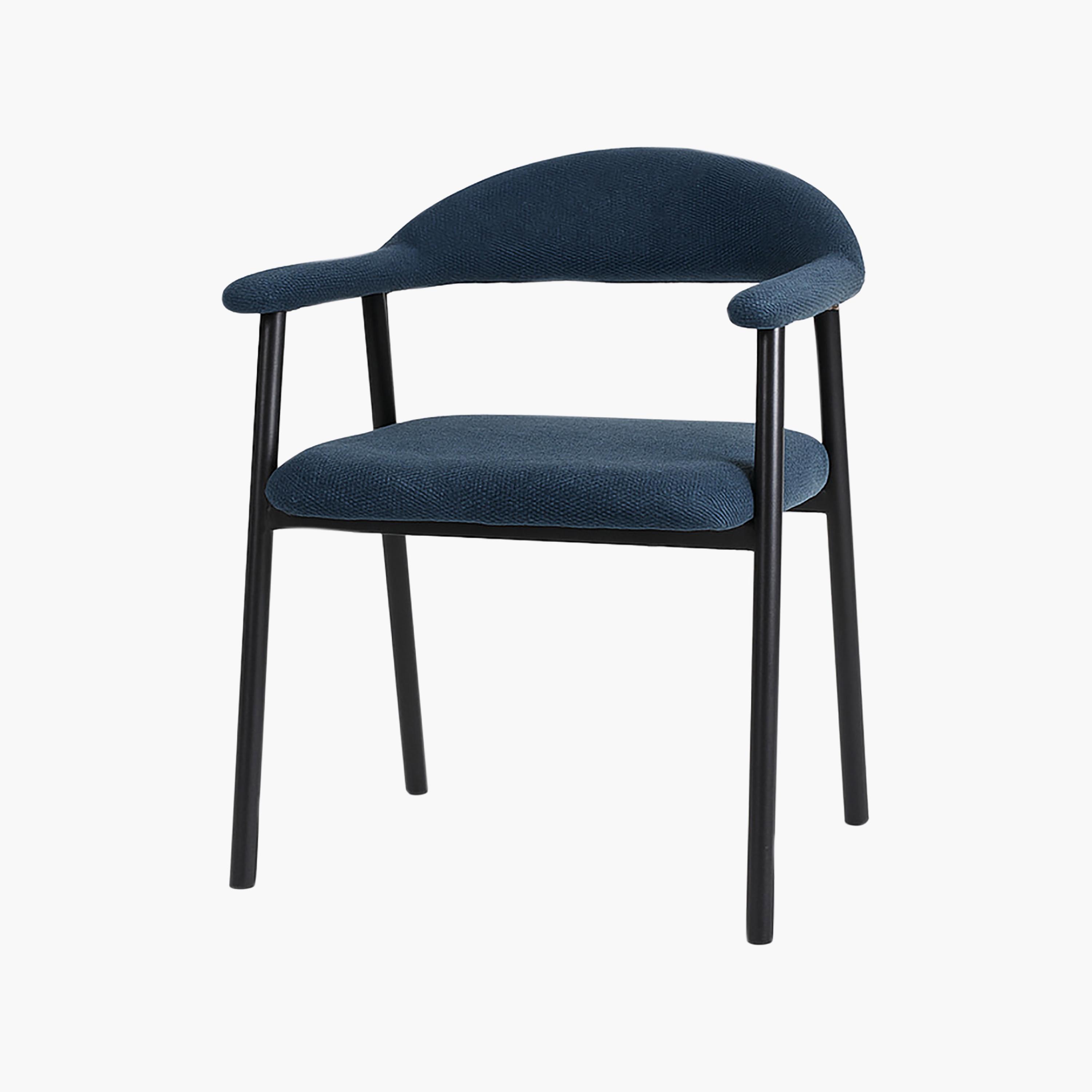 Maria Homes Blue Padded Arm Chair-furniture-sofaandseating-armchairs-image-5