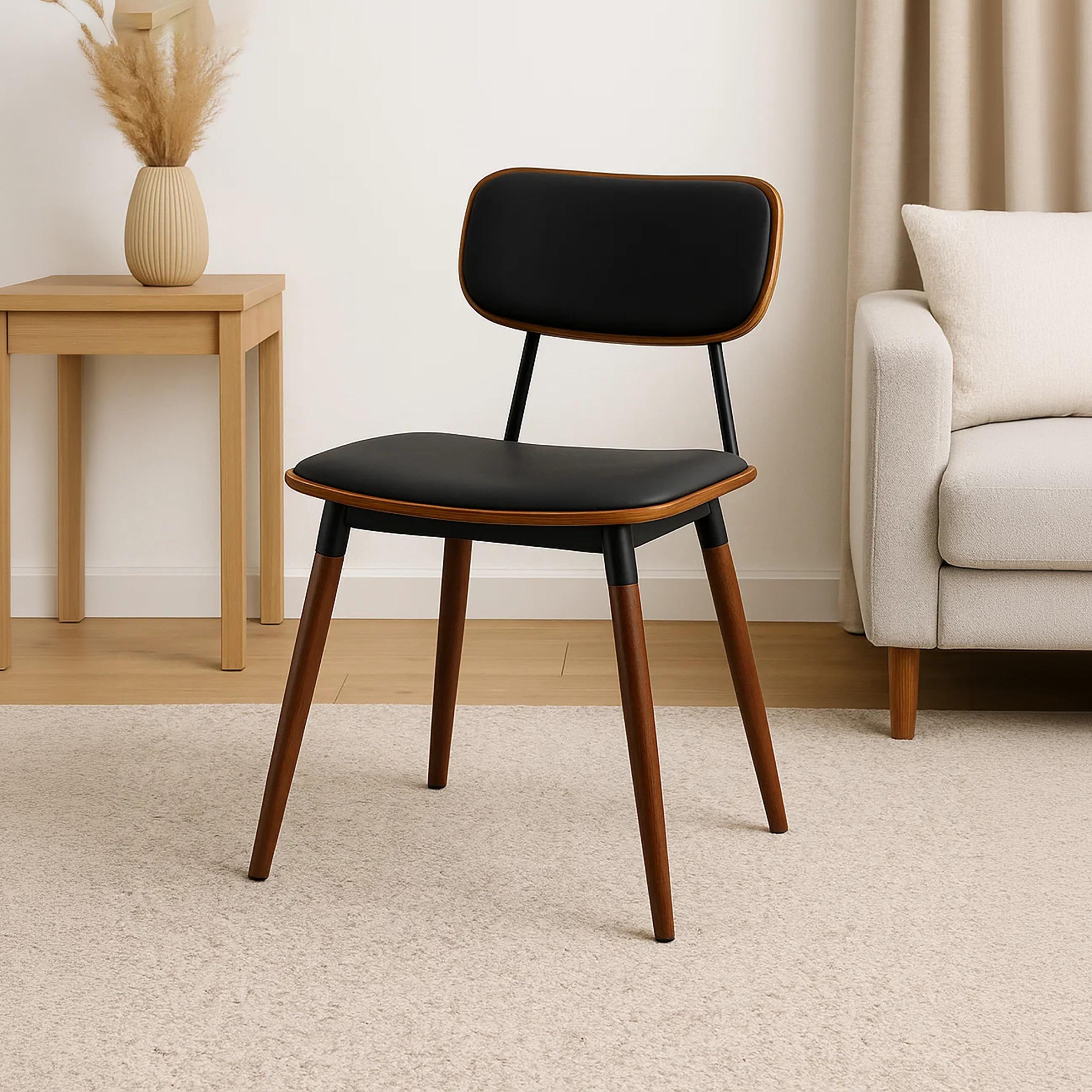 Maria Homes Black Armless Chair-furniture-diningroom-chairsandbenches-image-1
