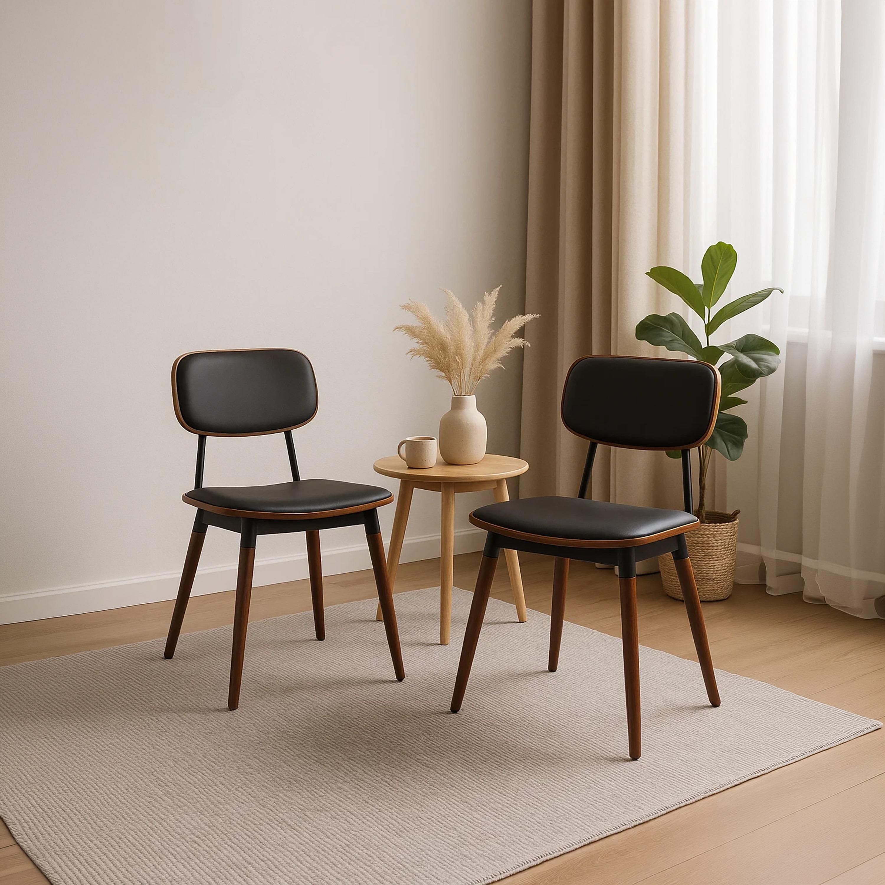 Maria Homes Black Armless Chair-furniture-diningroom-chairsandbenches-image-3