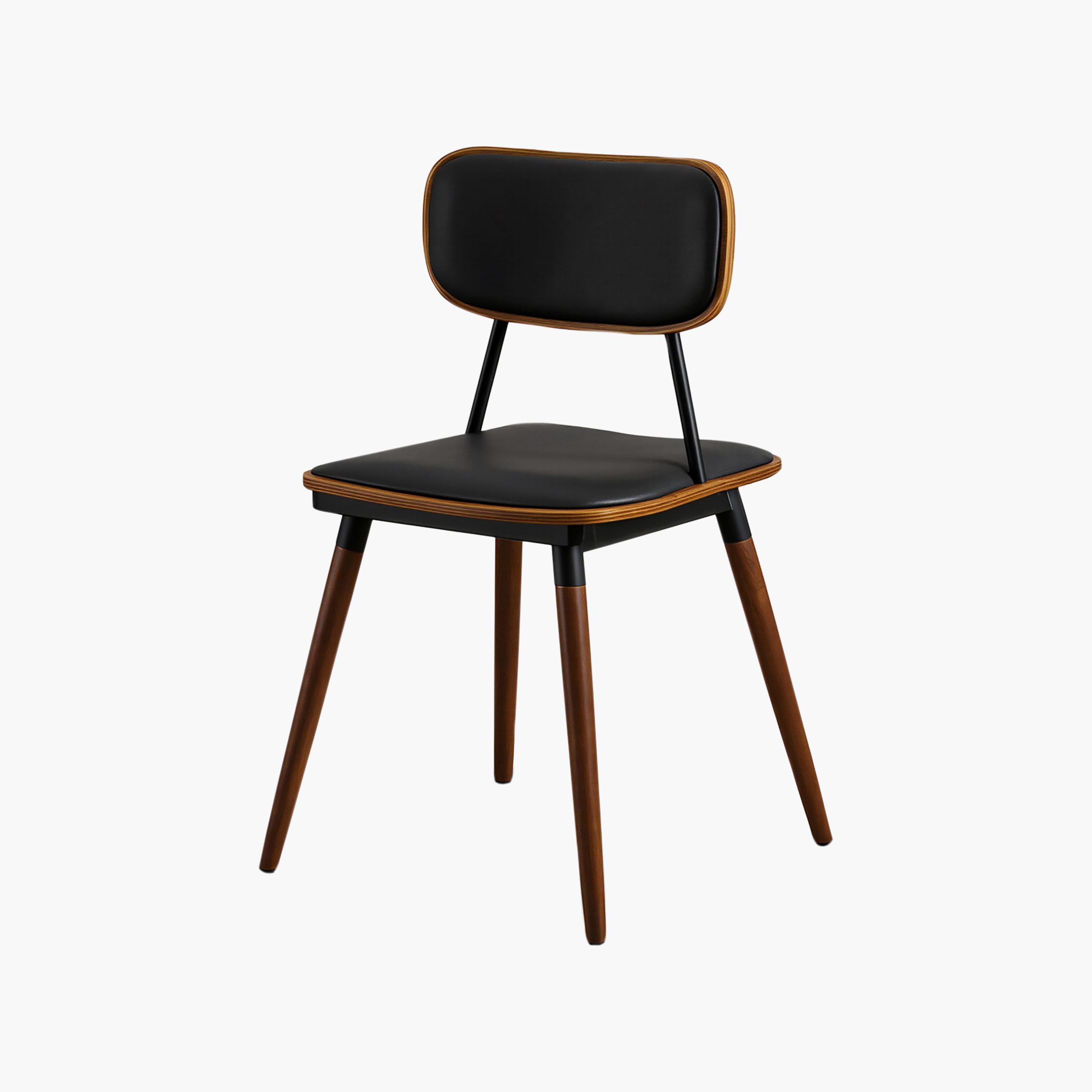 Maria Homes Black Armless Chair-furniture-diningroom-chairsandbenches-image-5