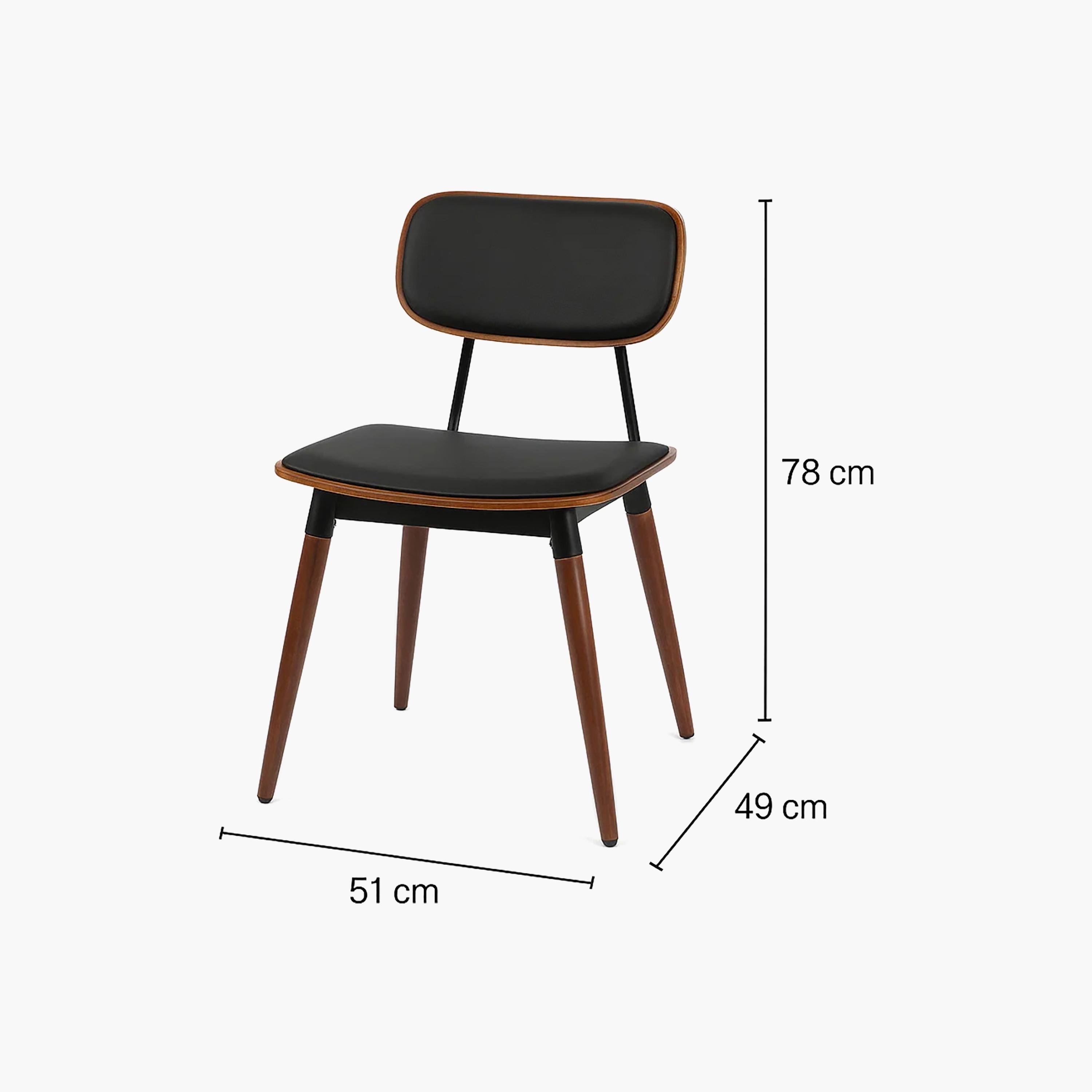 Maria Homes Black Armless Chair-furniture-diningroom-chairsandbenches-image-6
