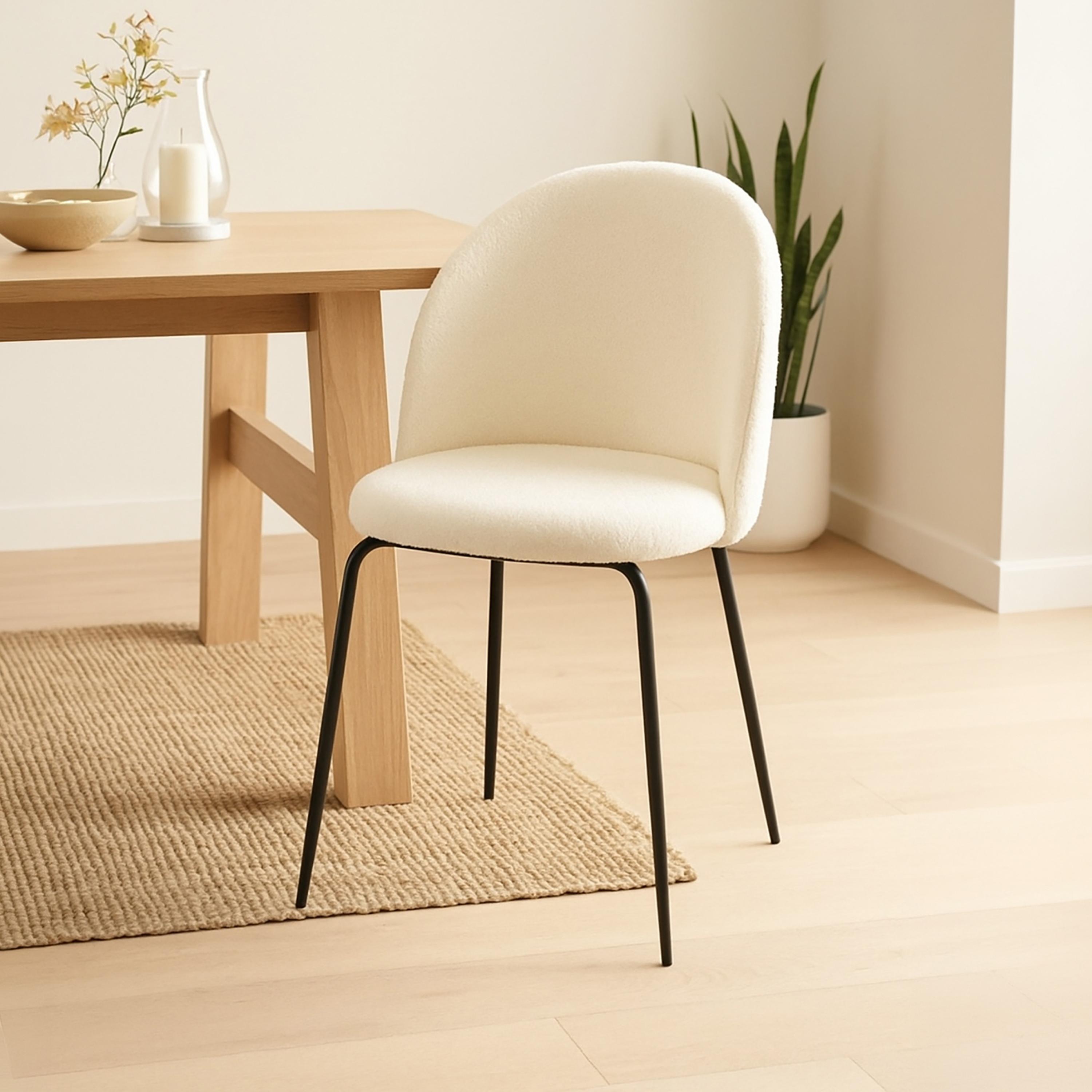 كرسي أنيق بدون ذراعين من ماريا هومز-furniture-diningroom-chairsandbenches-image-1