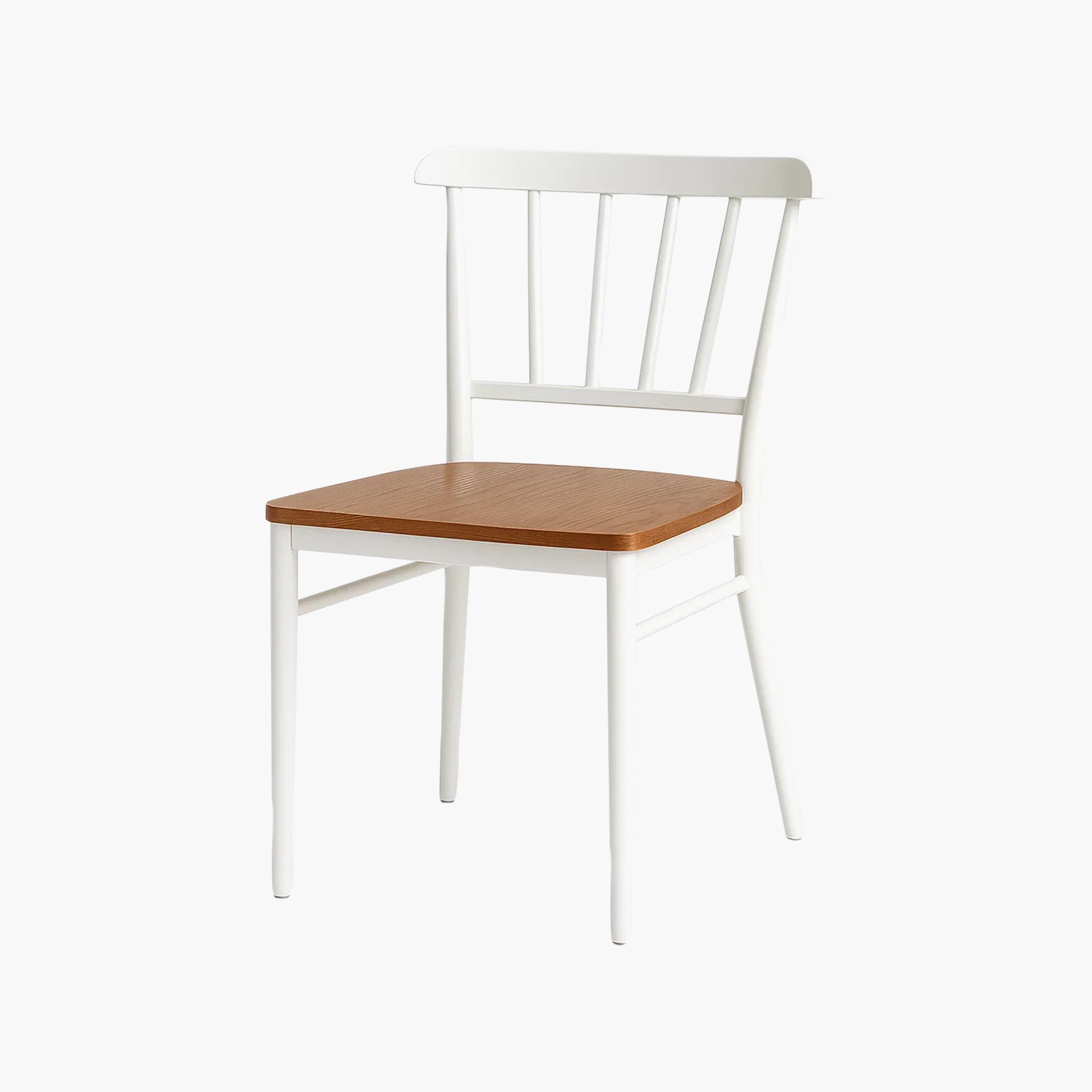 كرسي أبيض بدون ذراعين من ماريا هومز-furniture-diningroom-chairsandbenches-image-5