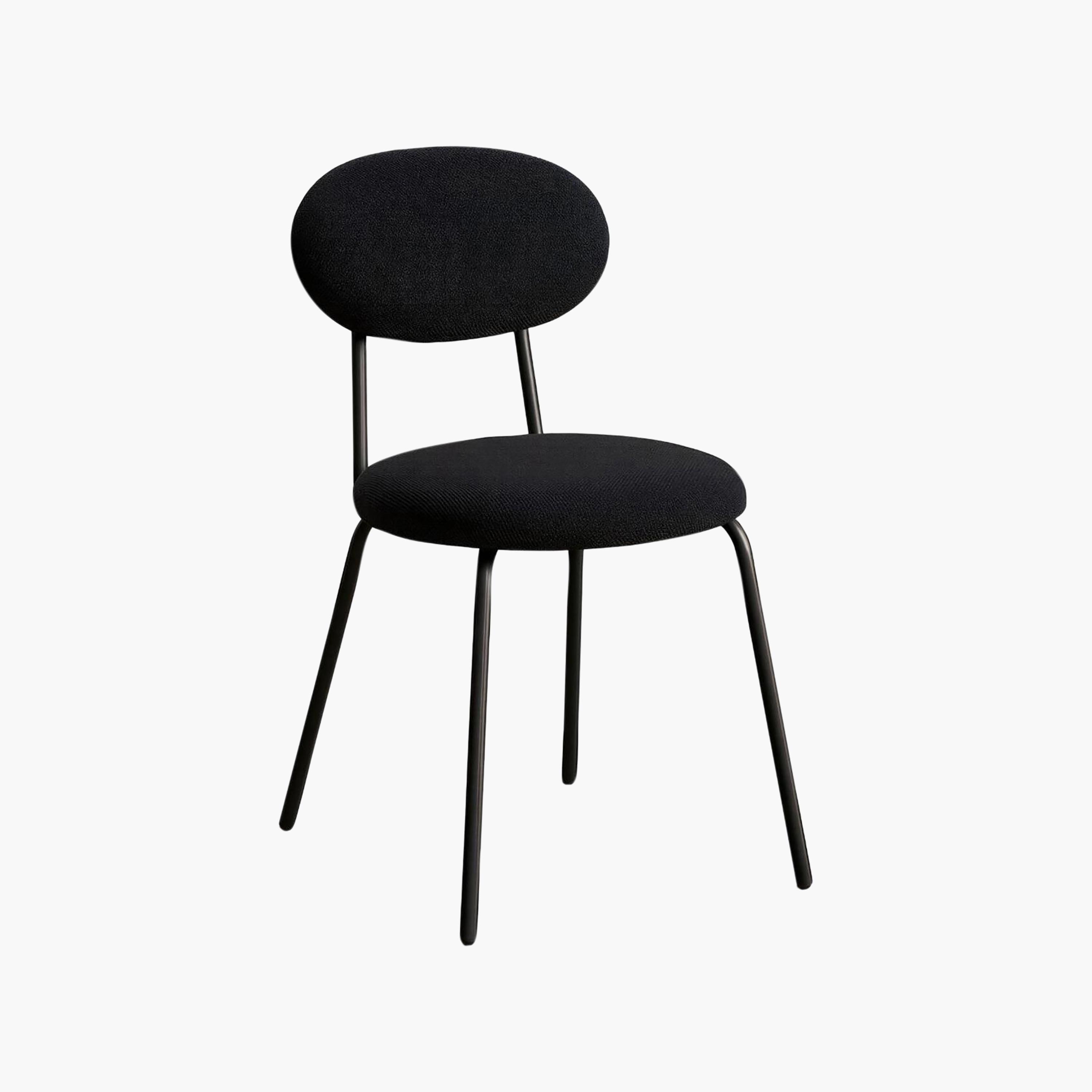 كرسي بلا ذراعين أسود من ماريا هومز-furniture-diningroom-chairsandbenches-image-5