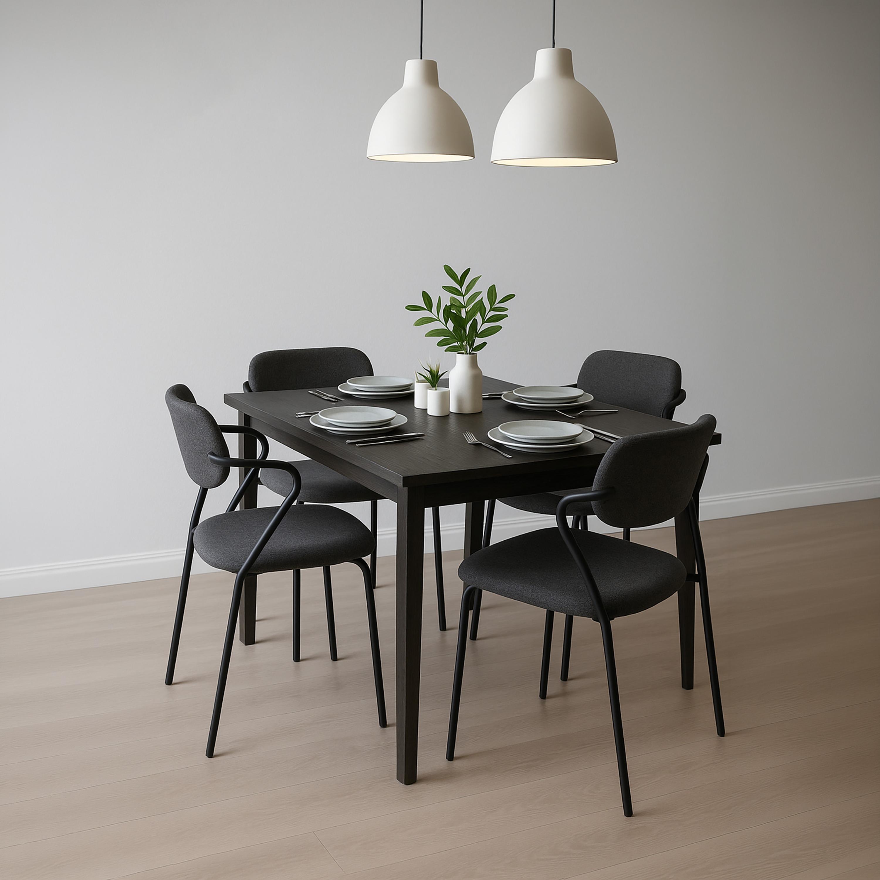 Maria Homes Grey Curved Arm Chair-furniture-sofaandseating-armchairs-image-3