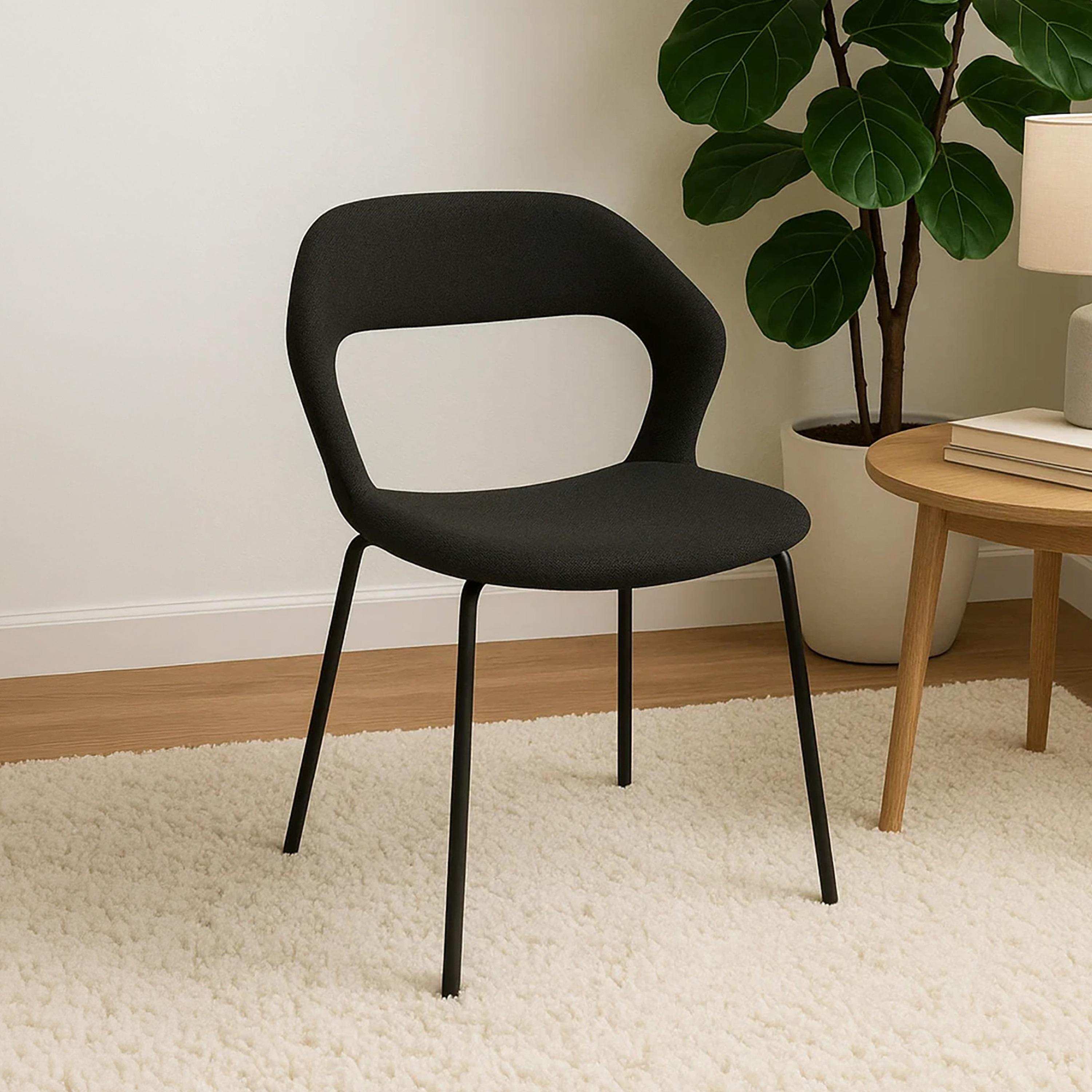 كرسي أنيق بدون ذراعين من ماريا هومز-furniture-diningroom-chairsandbenches-image-1