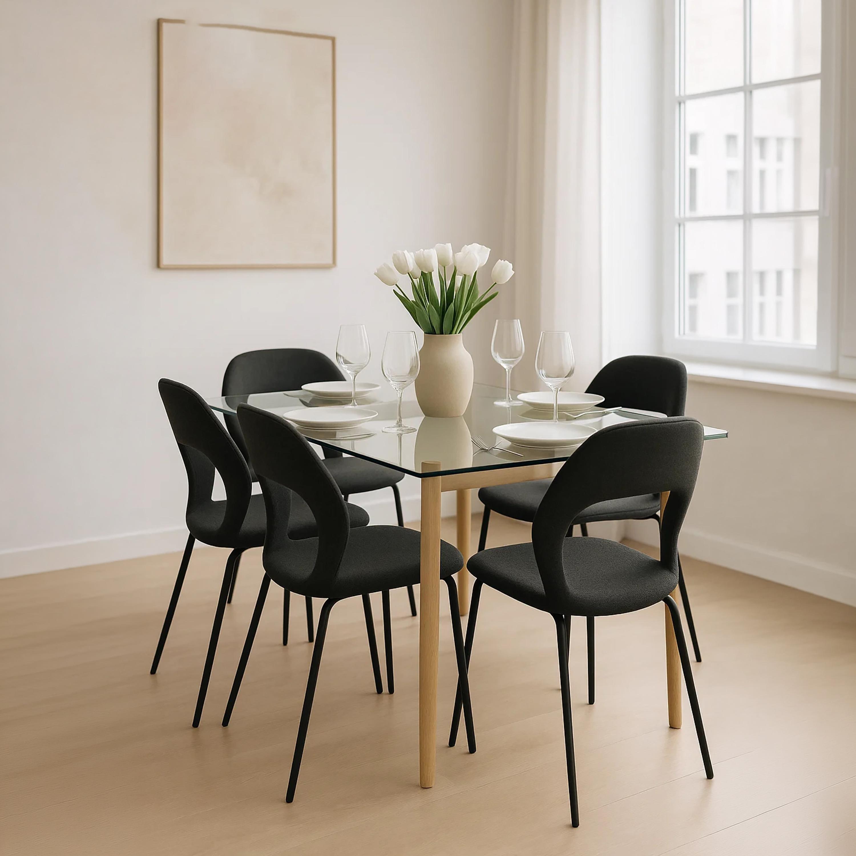 كرسي أنيق بدون ذراعين من ماريا هومز-furniture-diningroom-chairsandbenches-image-3