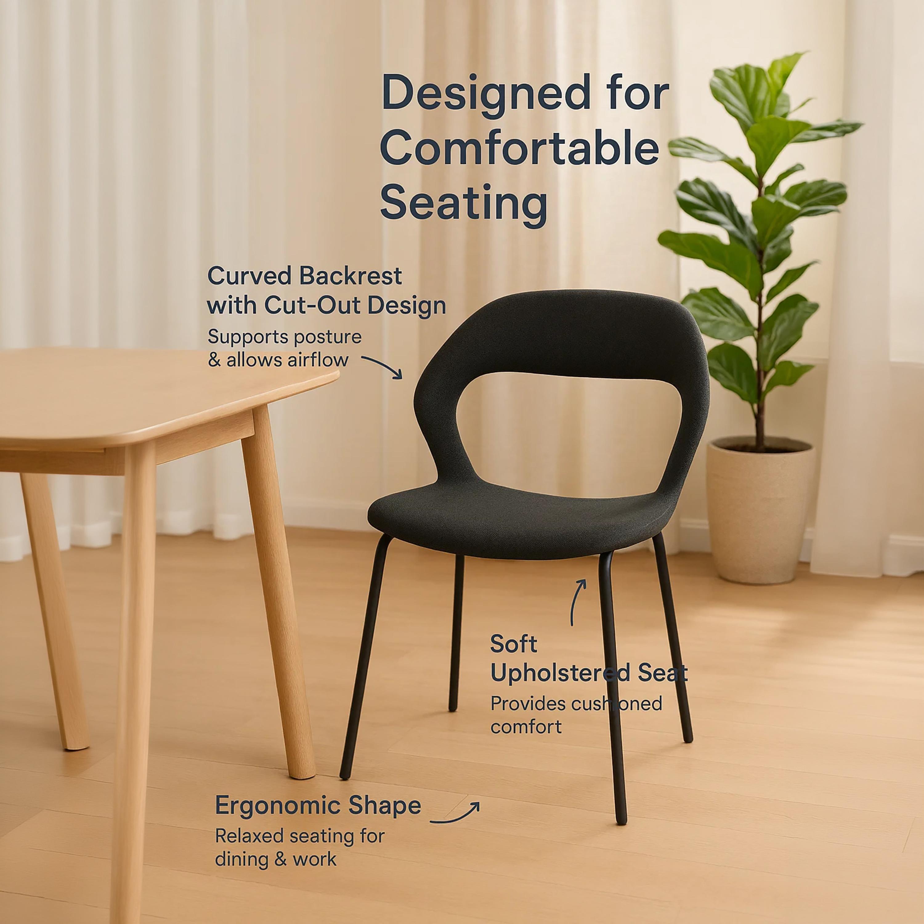 كرسي أنيق بدون ذراعين من ماريا هومز-furniture-diningroom-chairsandbenches-image-4