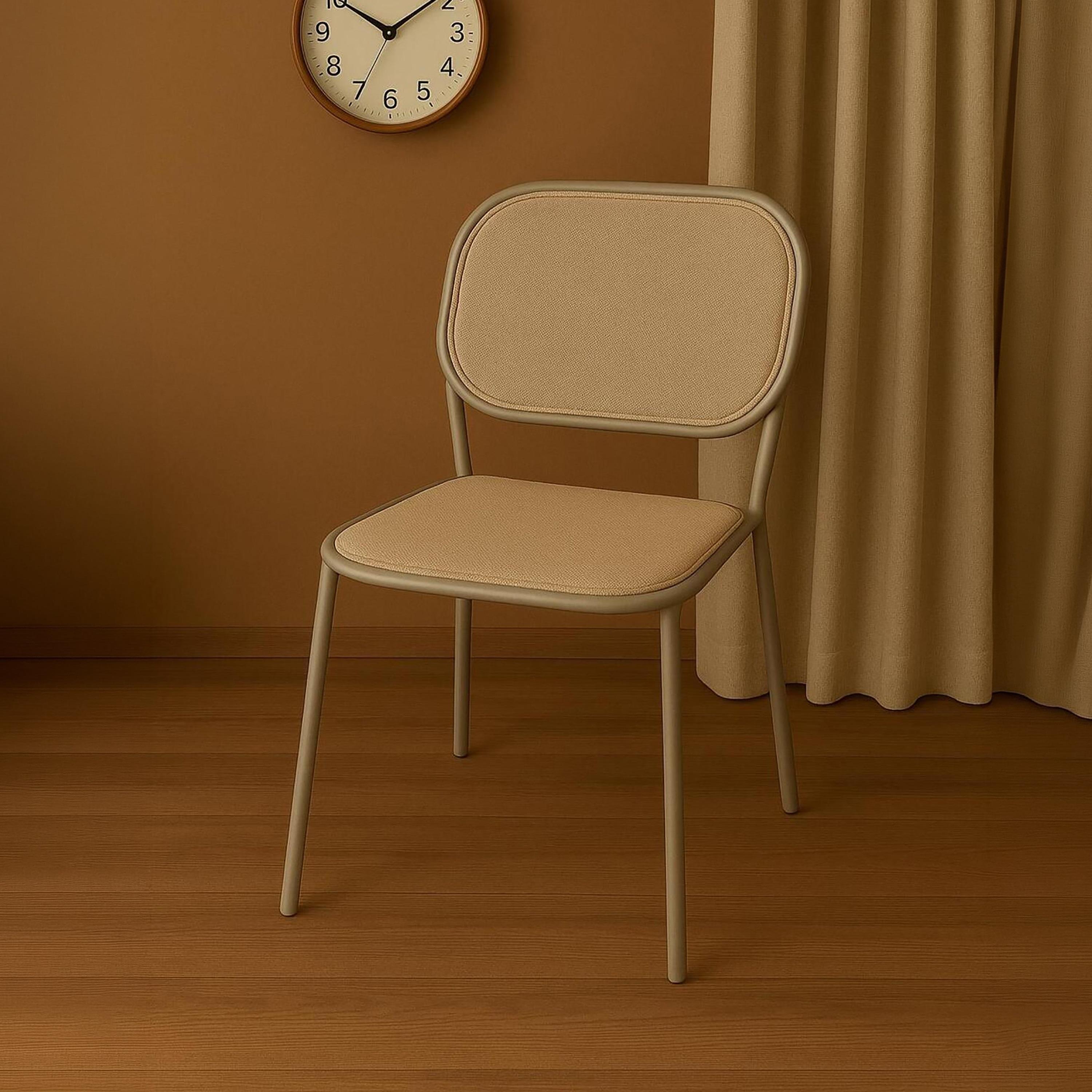 Maria Homes Beige Armless Chair-furniture-diningroom-chairsandbenches-image-1