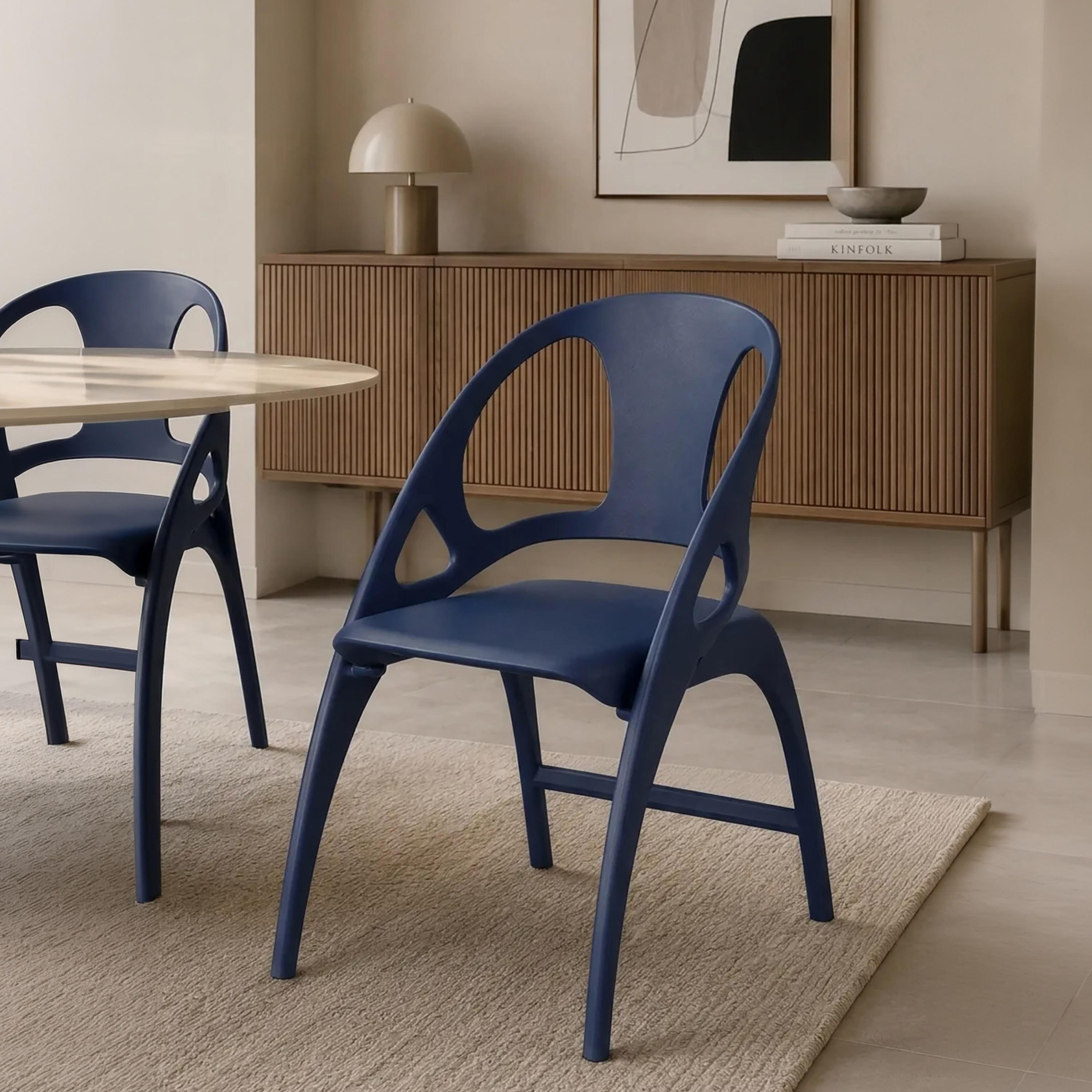 Maria Homes Blue Sloped Arm Chair-furniture-sofaandseating-armchairs-image-1
